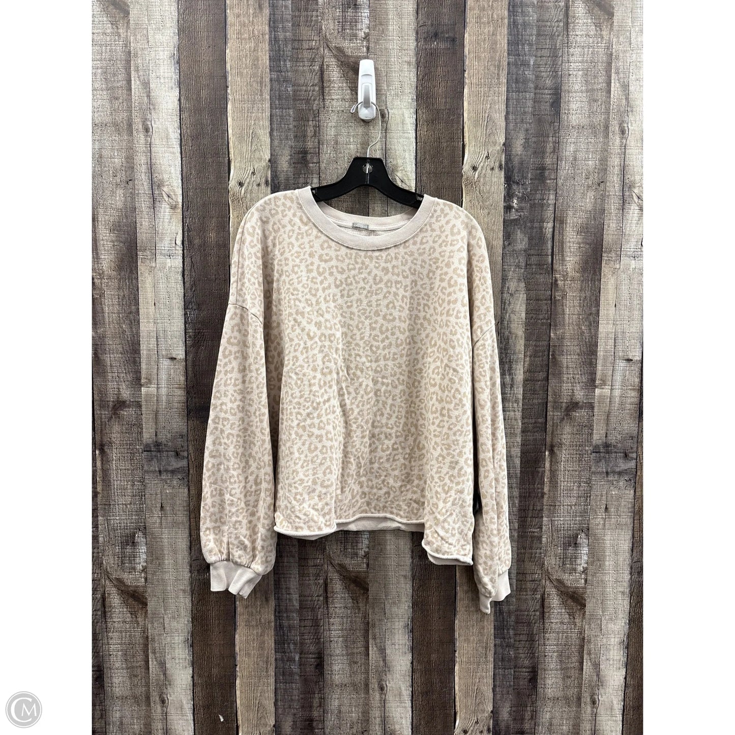 Sweatshirt Crewneck By Gap In Animal Print, Size: Xl