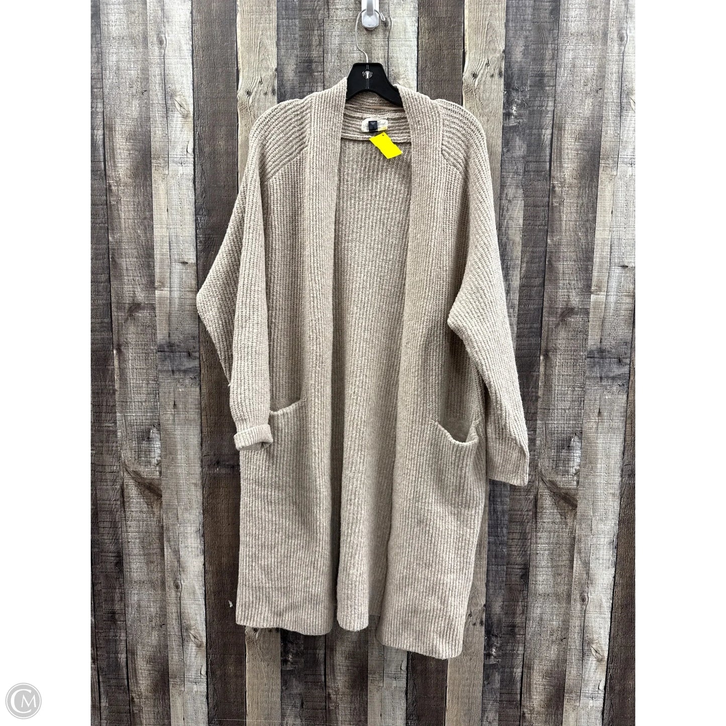 Sweater Cardigan By Universal Thread In Brown, Size: L