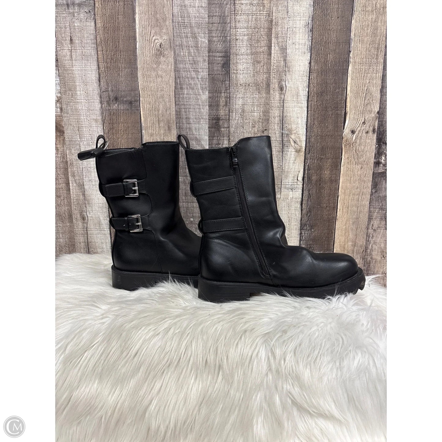Boots Ankle Heels By Cme In Black, Size: 10