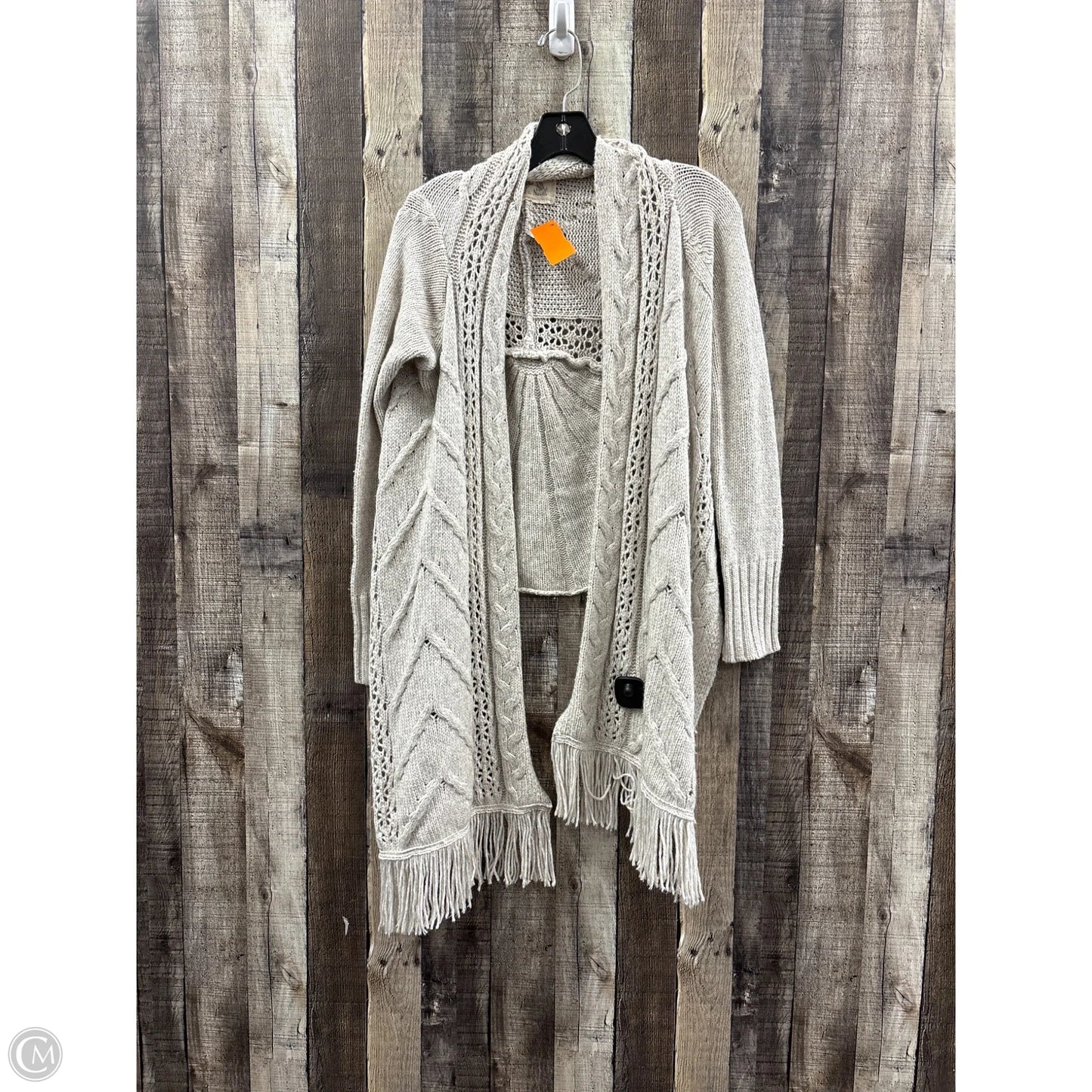 Sweater Cardigan By Cme In Grey, Size: Xs
