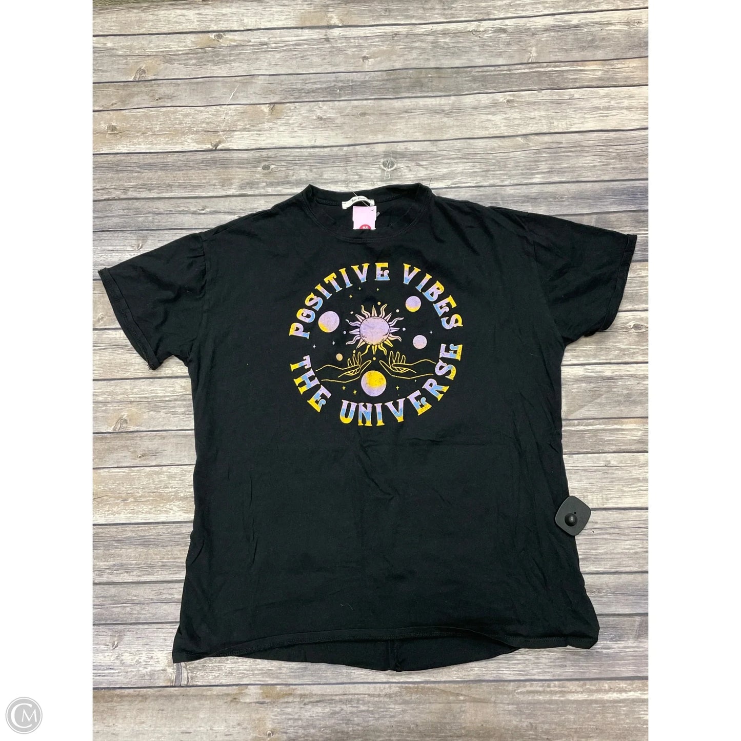 Top Short Sleeve Basic By Tres Bien In Black, Size: S