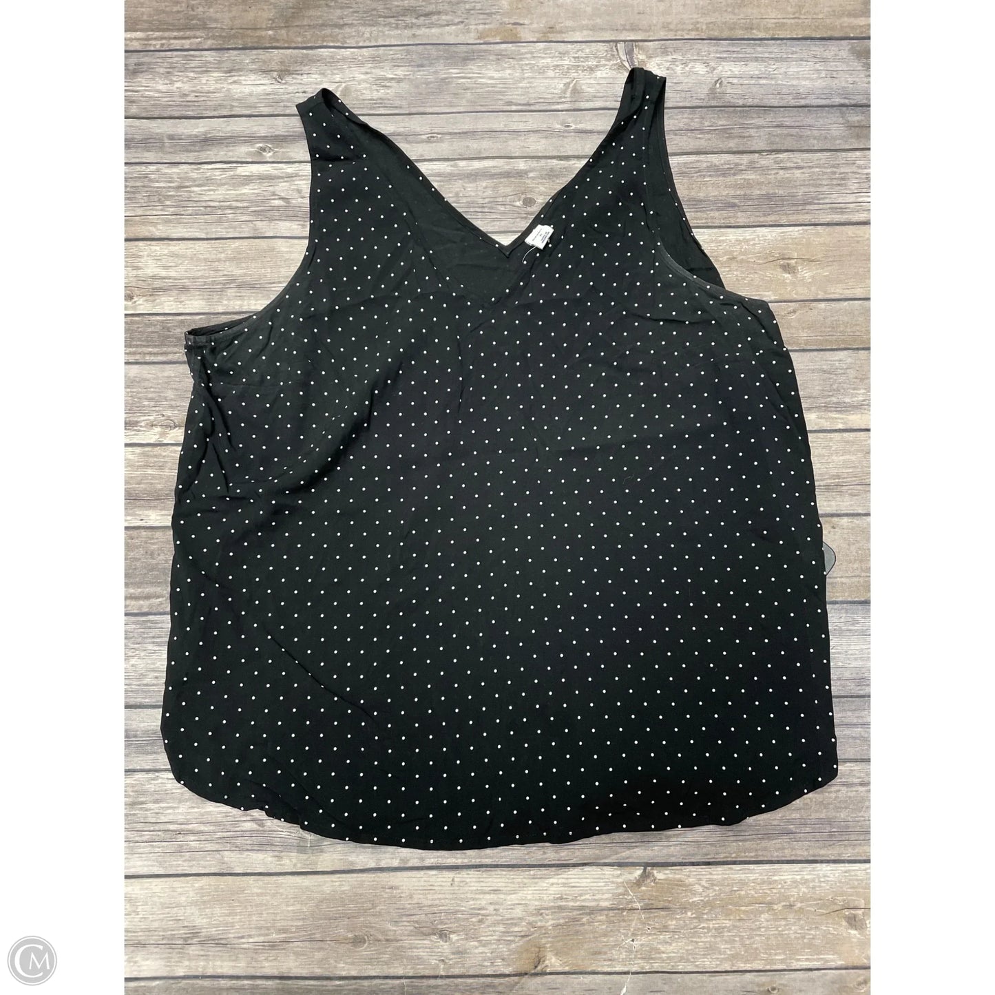 Top Sleeveless By Old Navy In Black & White, Size: Xl