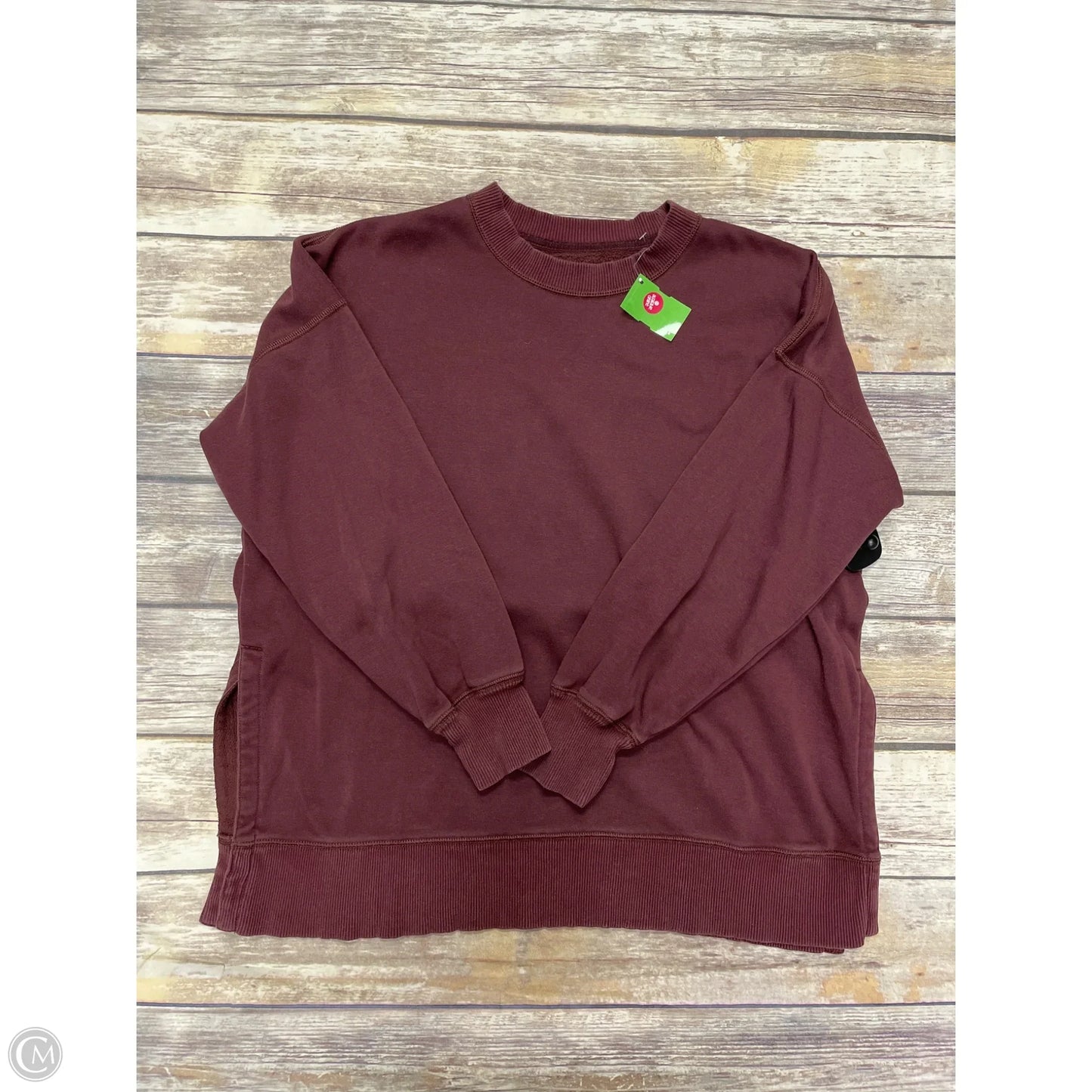 Sweatshirt Collar By Aerie In Maroon, Size: S