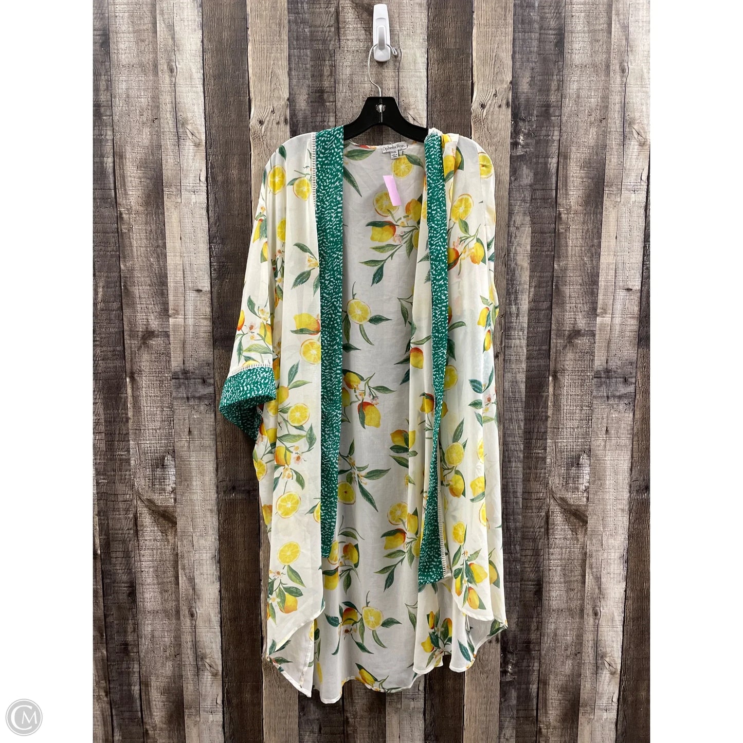 Cardigan By Ophelia Roe In Yellow, Size: 2x