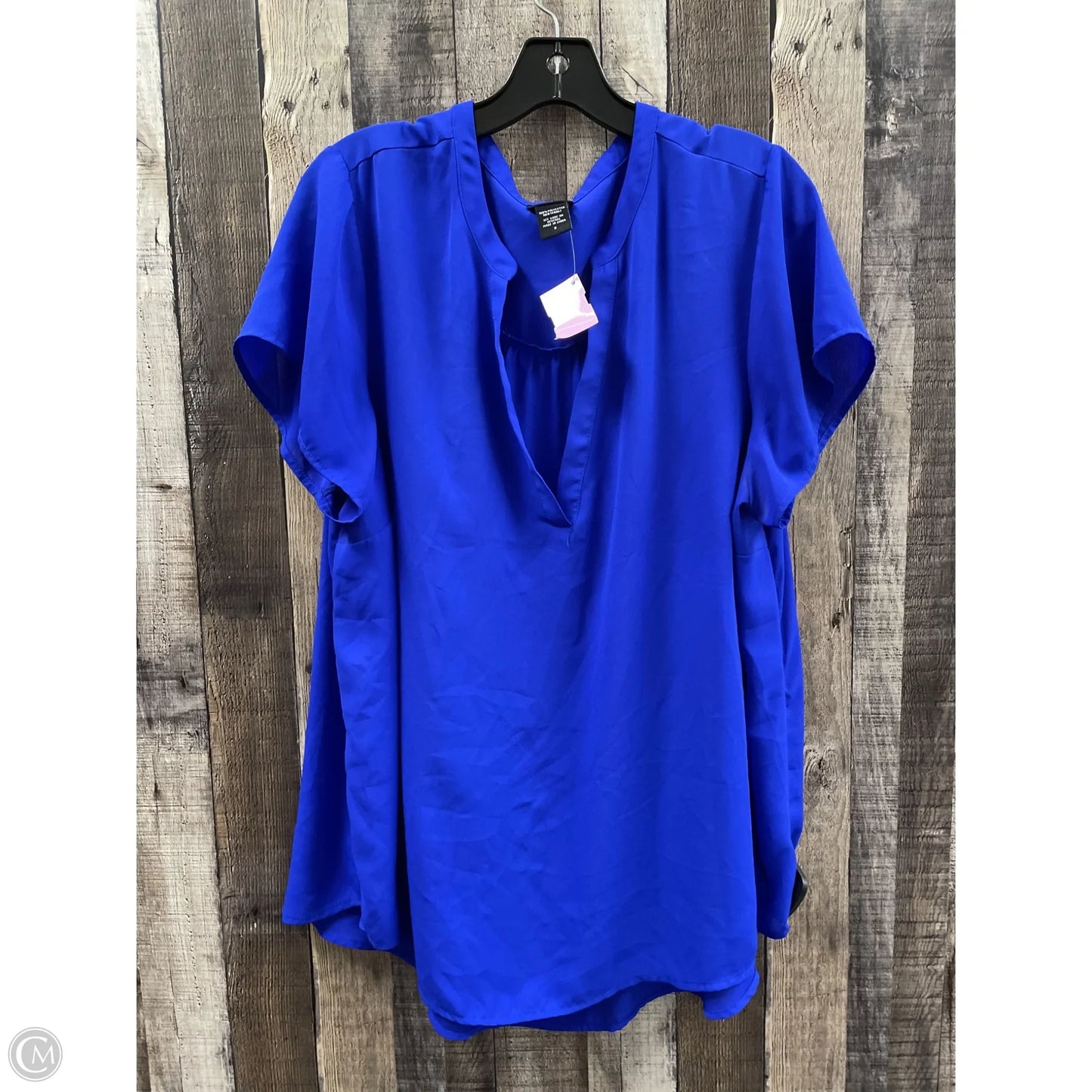 Top Short Sleeve By Torrid In Blue, Size: Xxl
