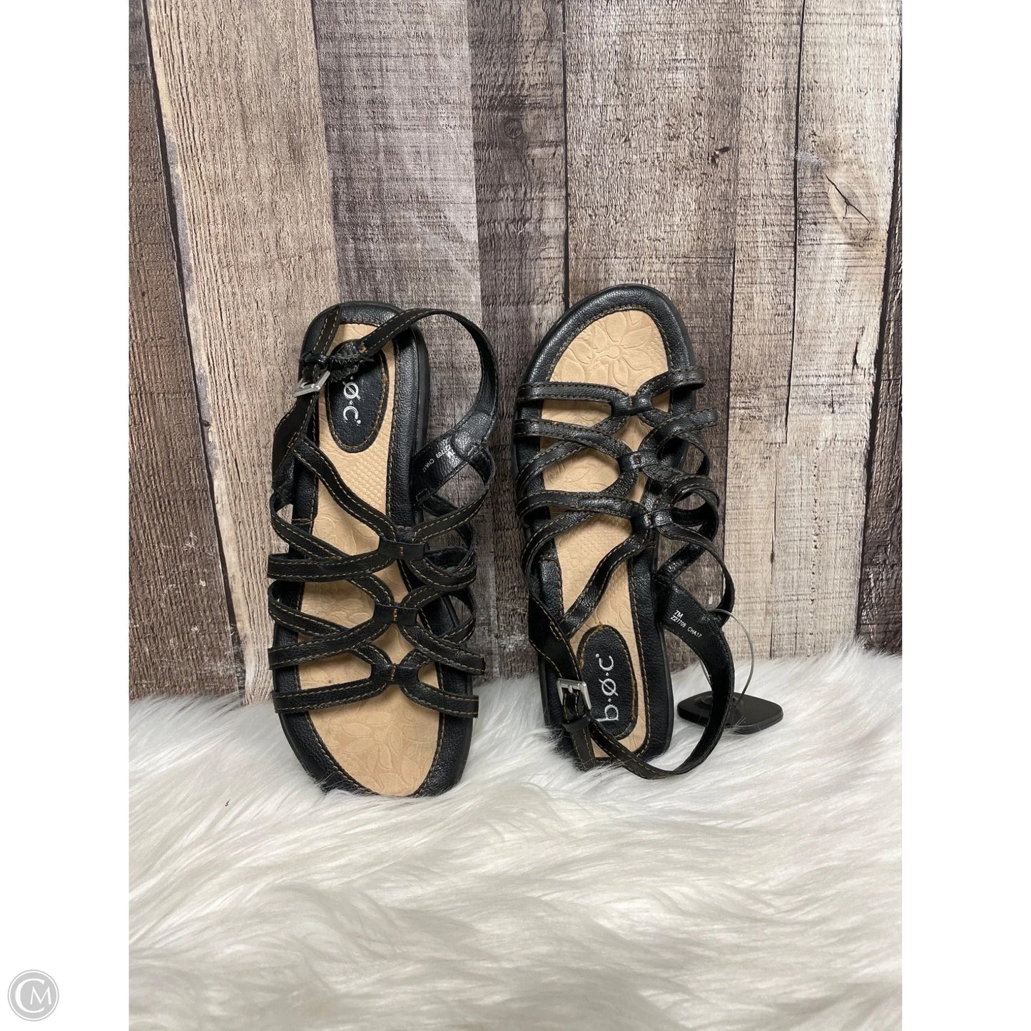 Sandals Flats By Boc In Black, Size: 7