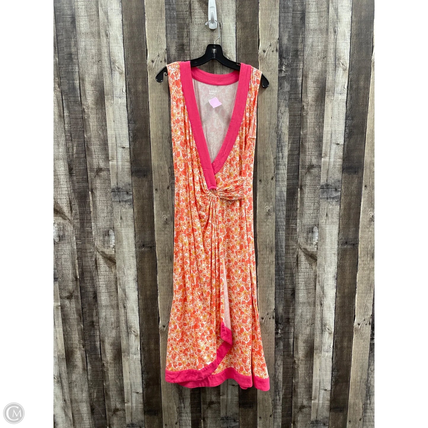 Dress Casual Maxi By Lands End In Orange, Size: L