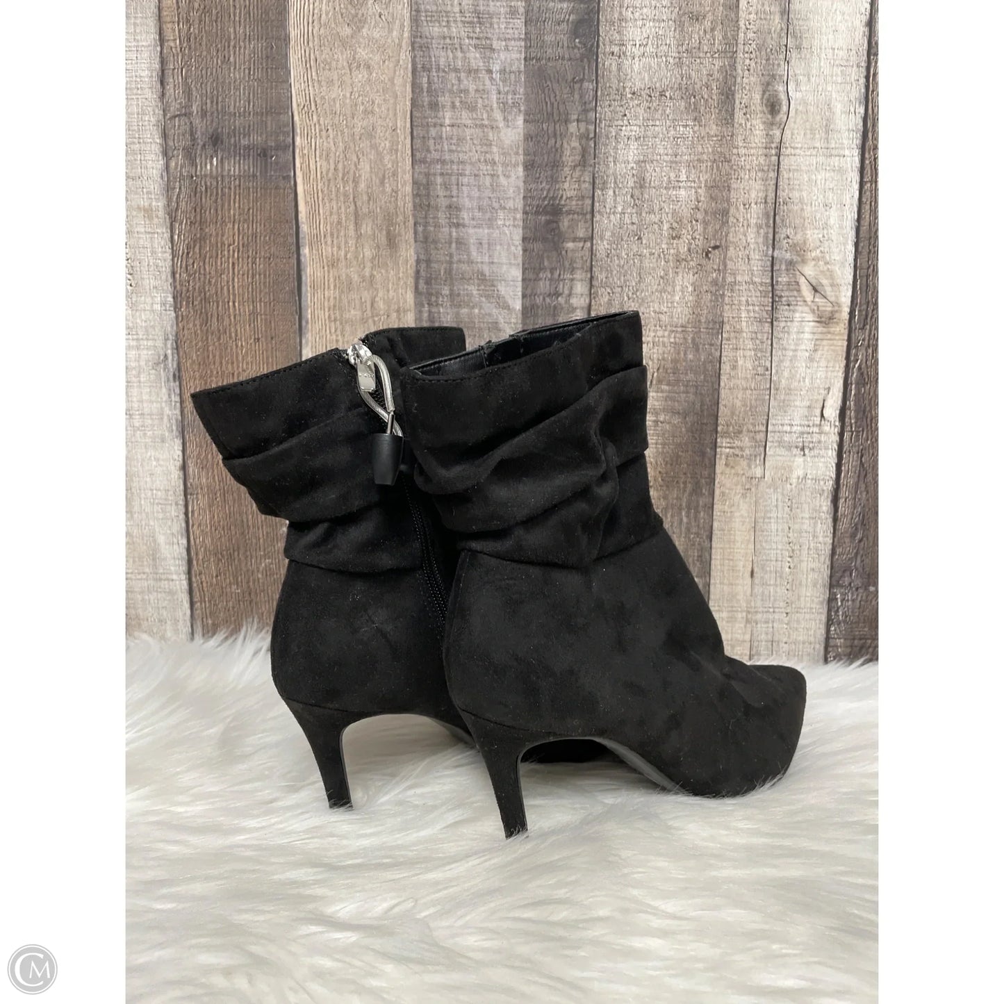 Boots Ankle Heels By Marc Fisher In Black, Size: 7.5