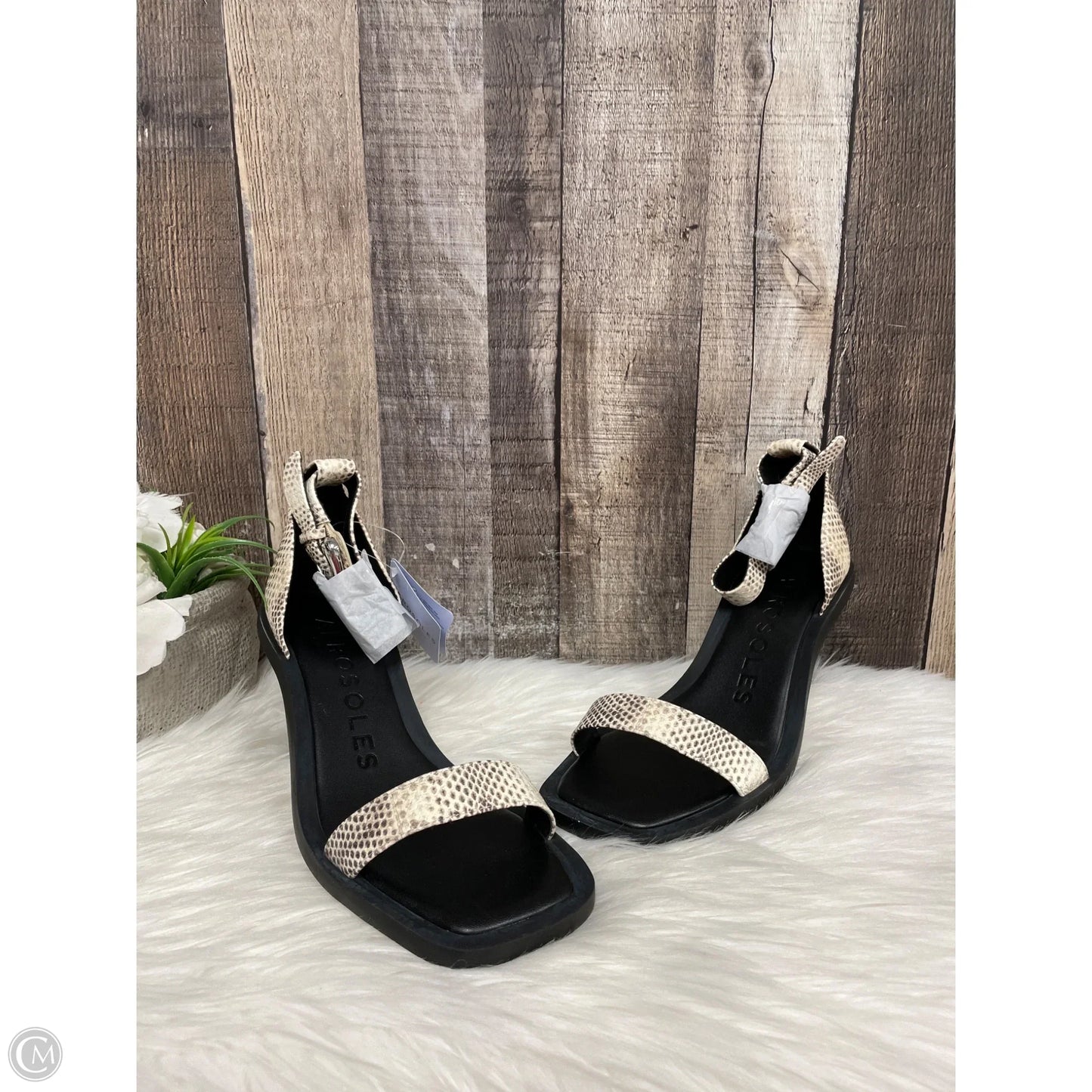 Sandals Heels Stiletto By Aerosoles In Snakeskin Print, Size: 9