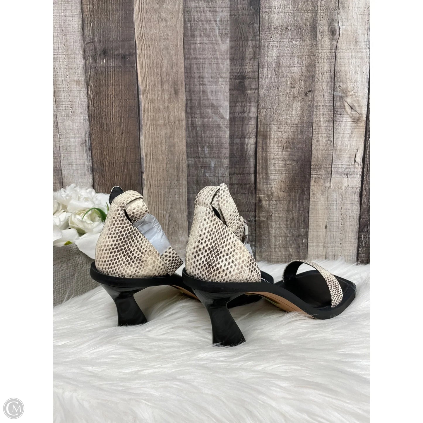 Sandals Heels Stiletto By Aerosoles In Snakeskin Print, Size: 9