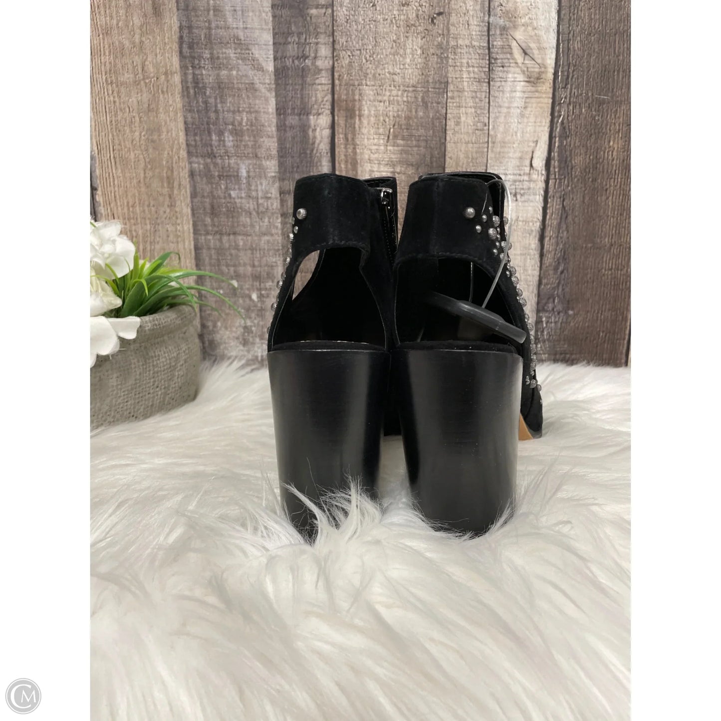 Boots Ankle Heels By Vince Camuto In Black, Size: 7.5