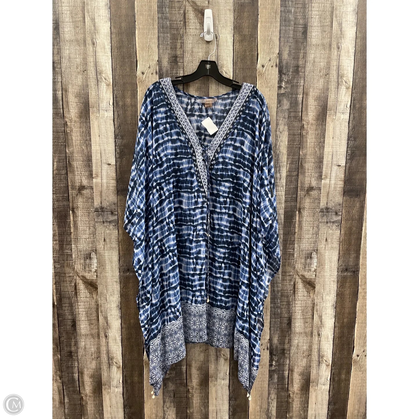 Swimwear Cover-up By Rod Beattie In Blue, Size: 2x