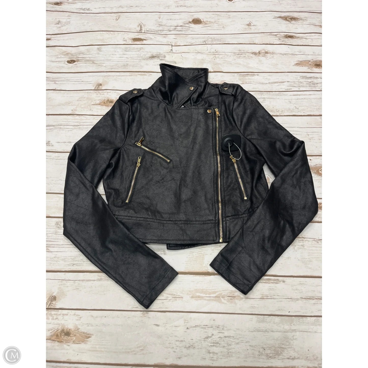 Jacket Moto By Windsor In Black, Size: Xs