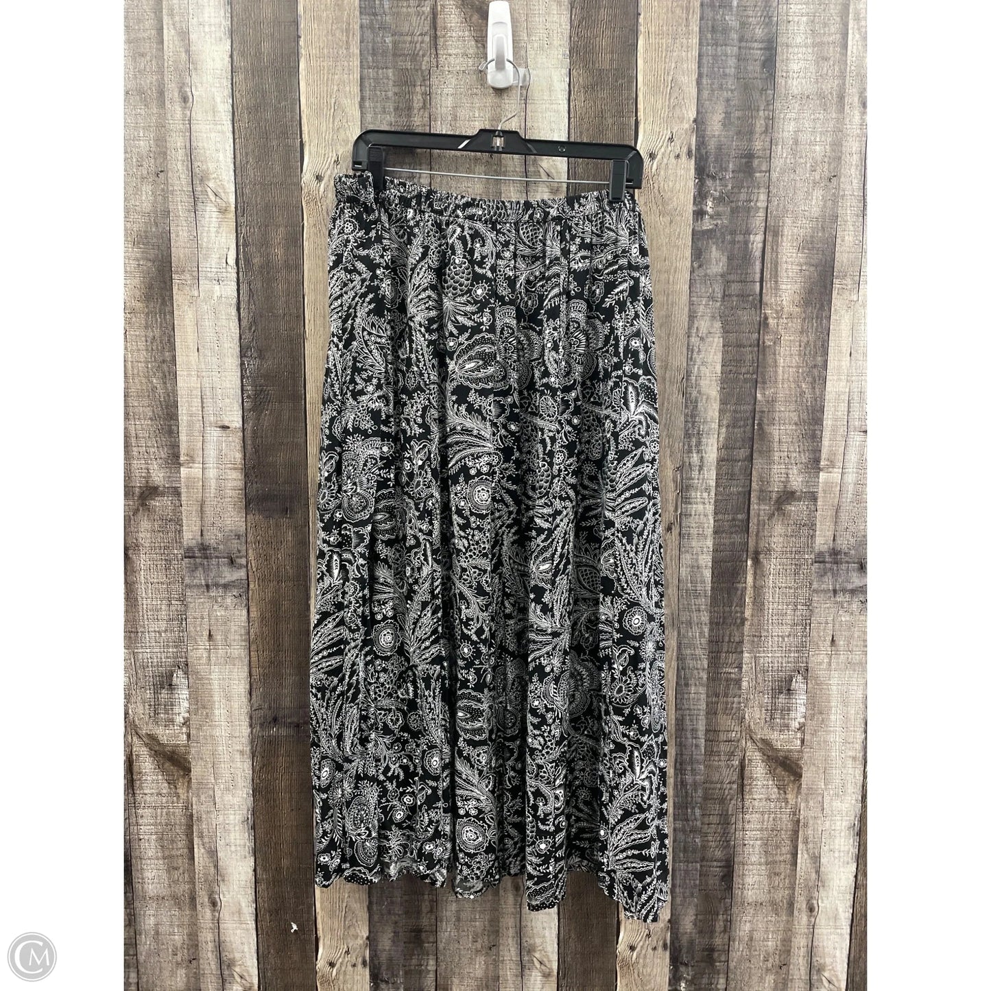 Skirt Maxi By Cathy Daniels In Black & White, Size: 3x