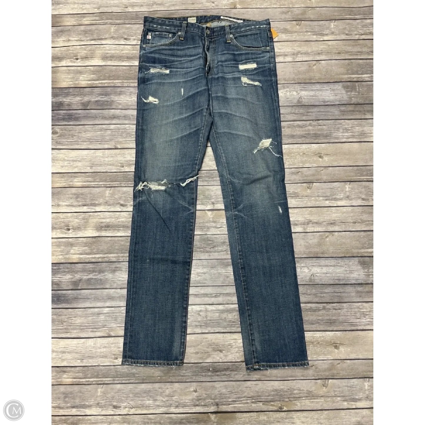 Jeans Skinny By Ag Jeans In Blue Denim, Size: 10