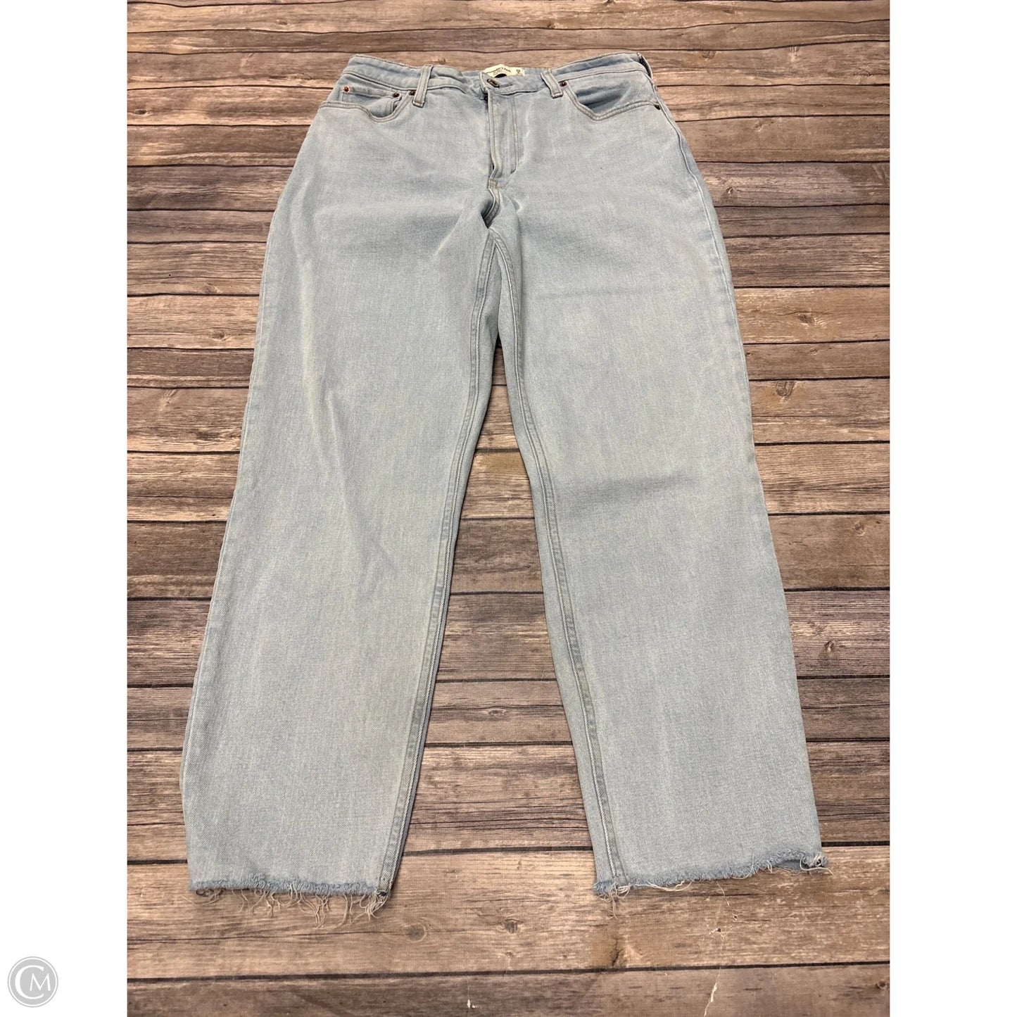 Jeans Straight By Abercrombie And Fitch In Blue, Size: 8