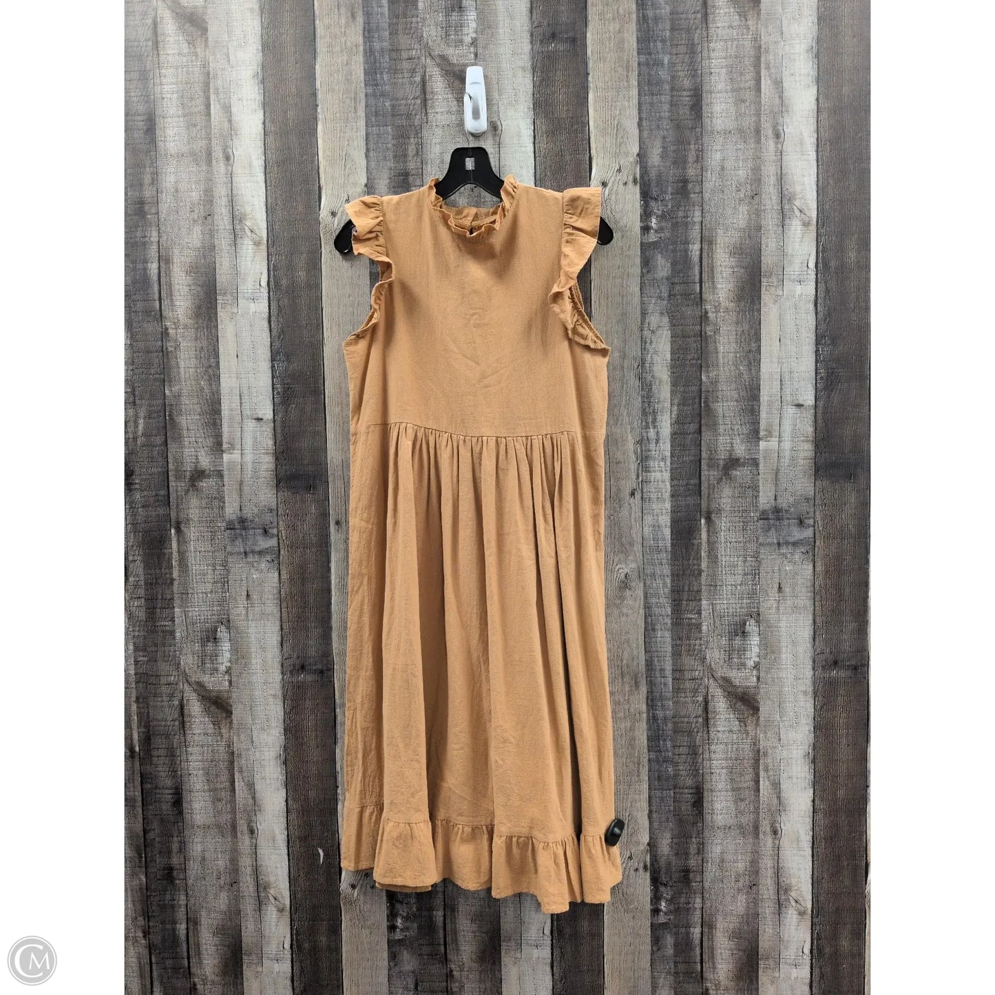 Dress Casual Midi By Shein In Orange, Size: S
