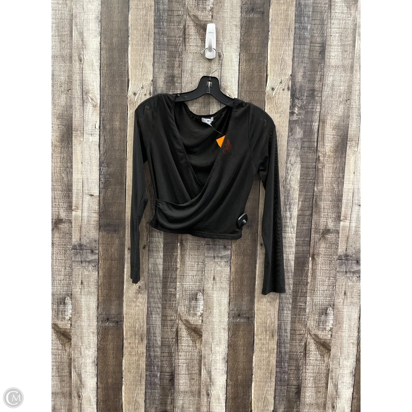 Top Long Sleeve By Bp In Black, Size: S