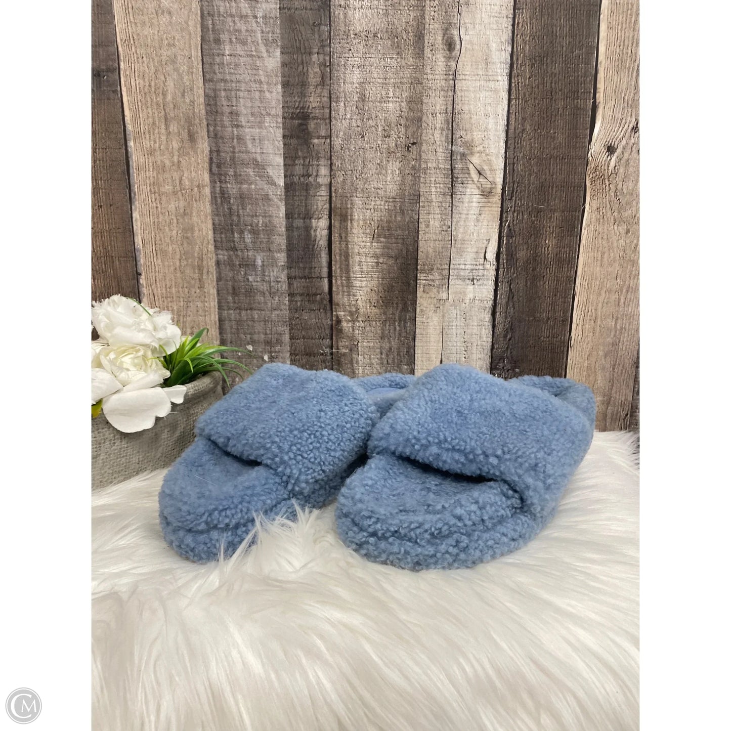 Sandals Heels Platform By J Slides In Blue, Size: 10