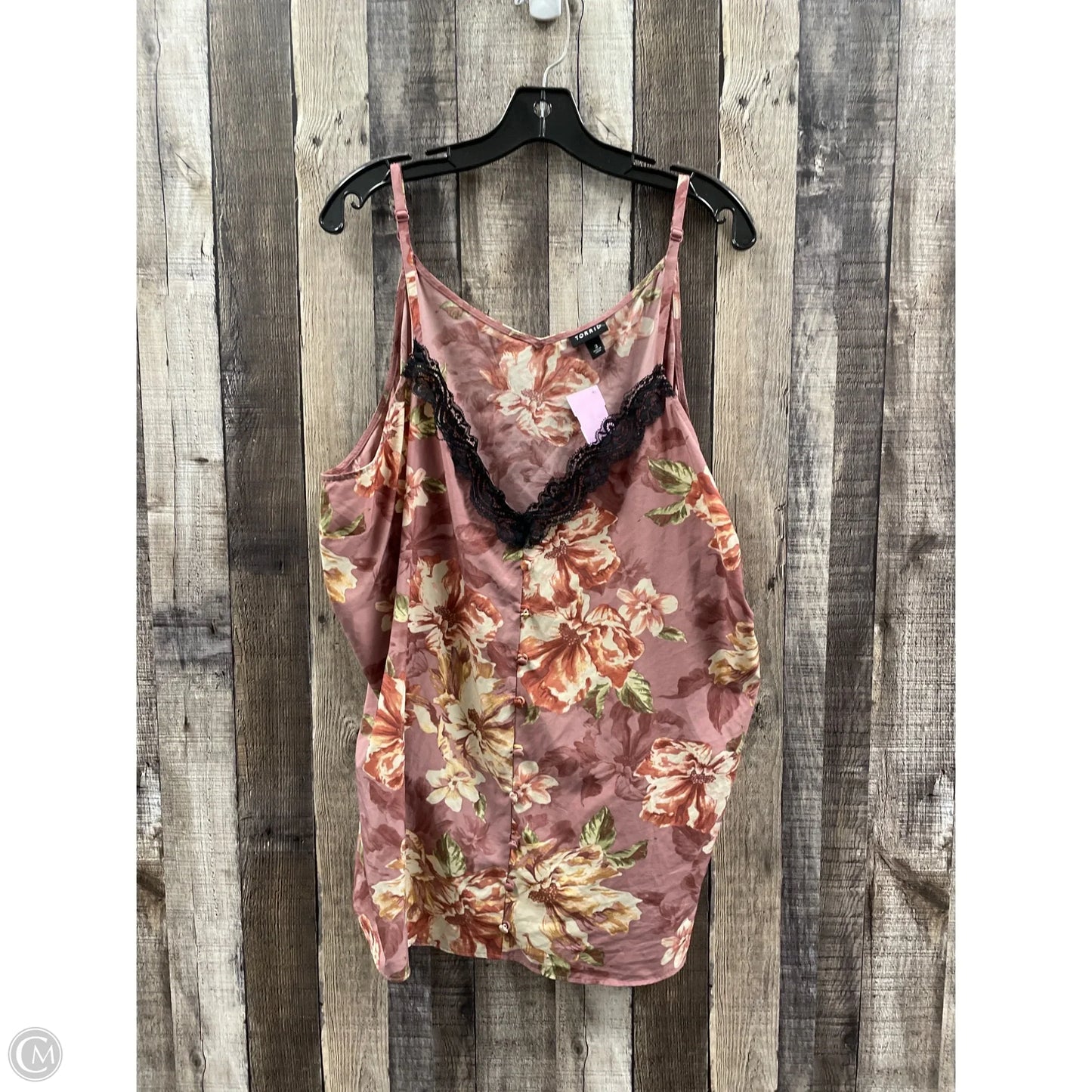 Top Sleeveless By Torrid In Floral Print, Size: 3x