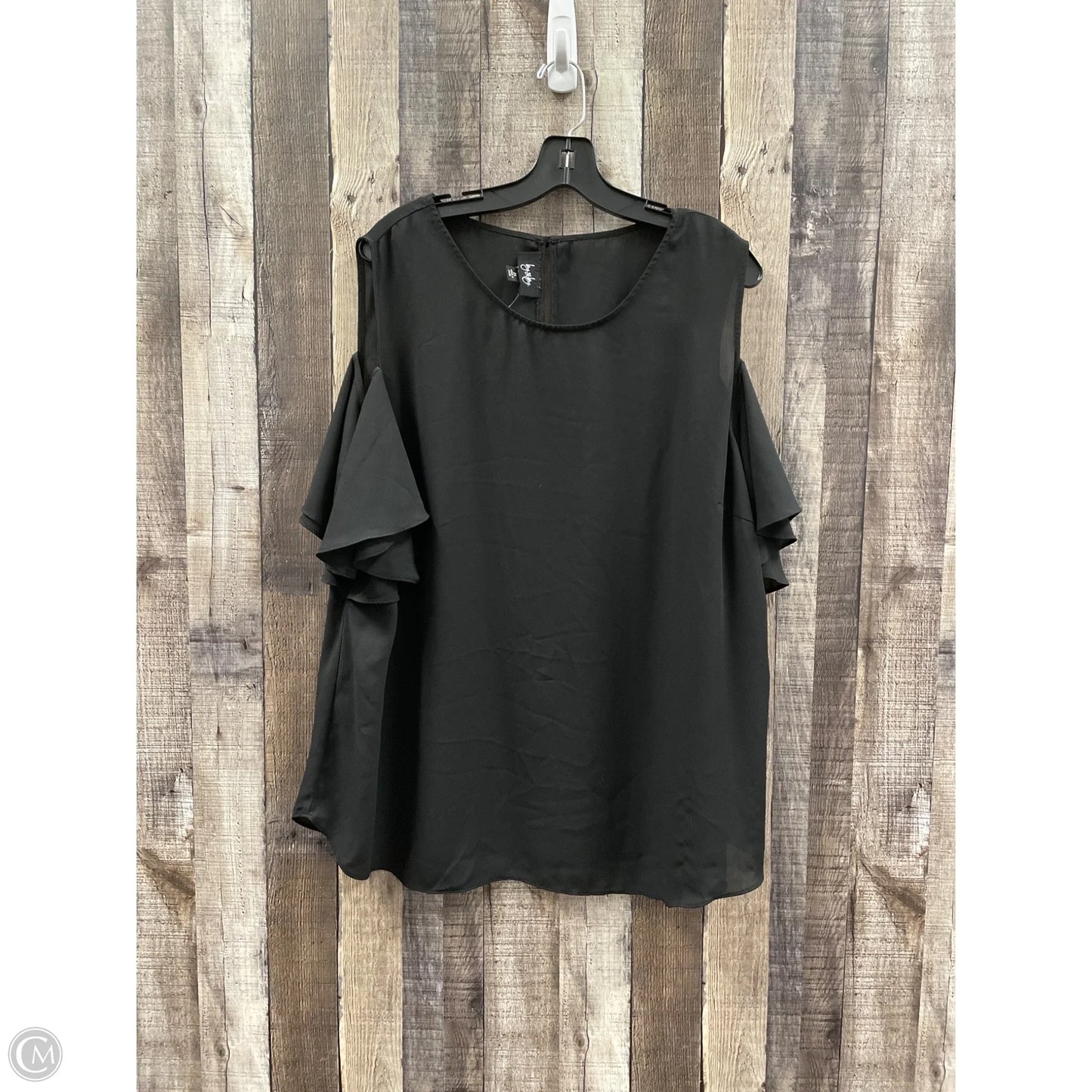 Top Short Sleeve By By & By In Black, Size: 2x