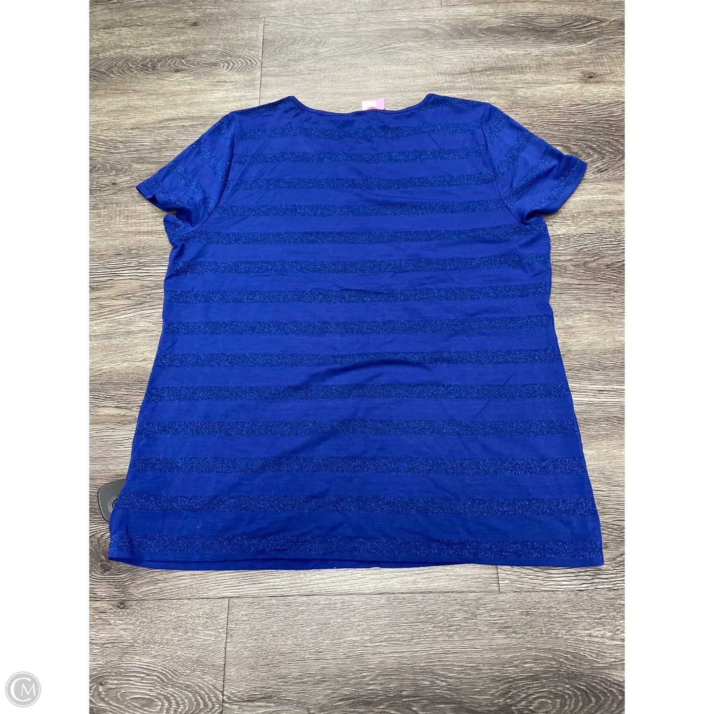 Top Short Sleeve By Talbots In Blue, Size: Xl