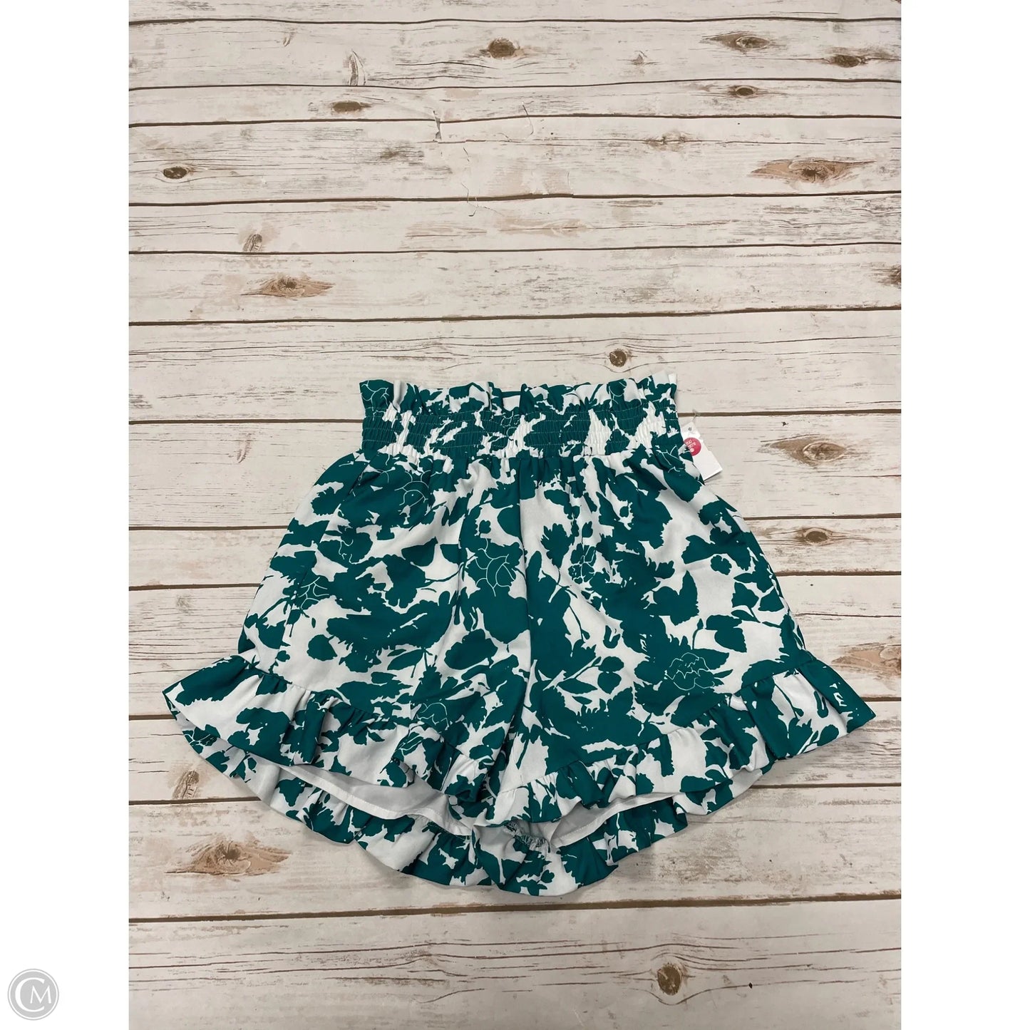 Shorts By Cme In Green & White, Size: S