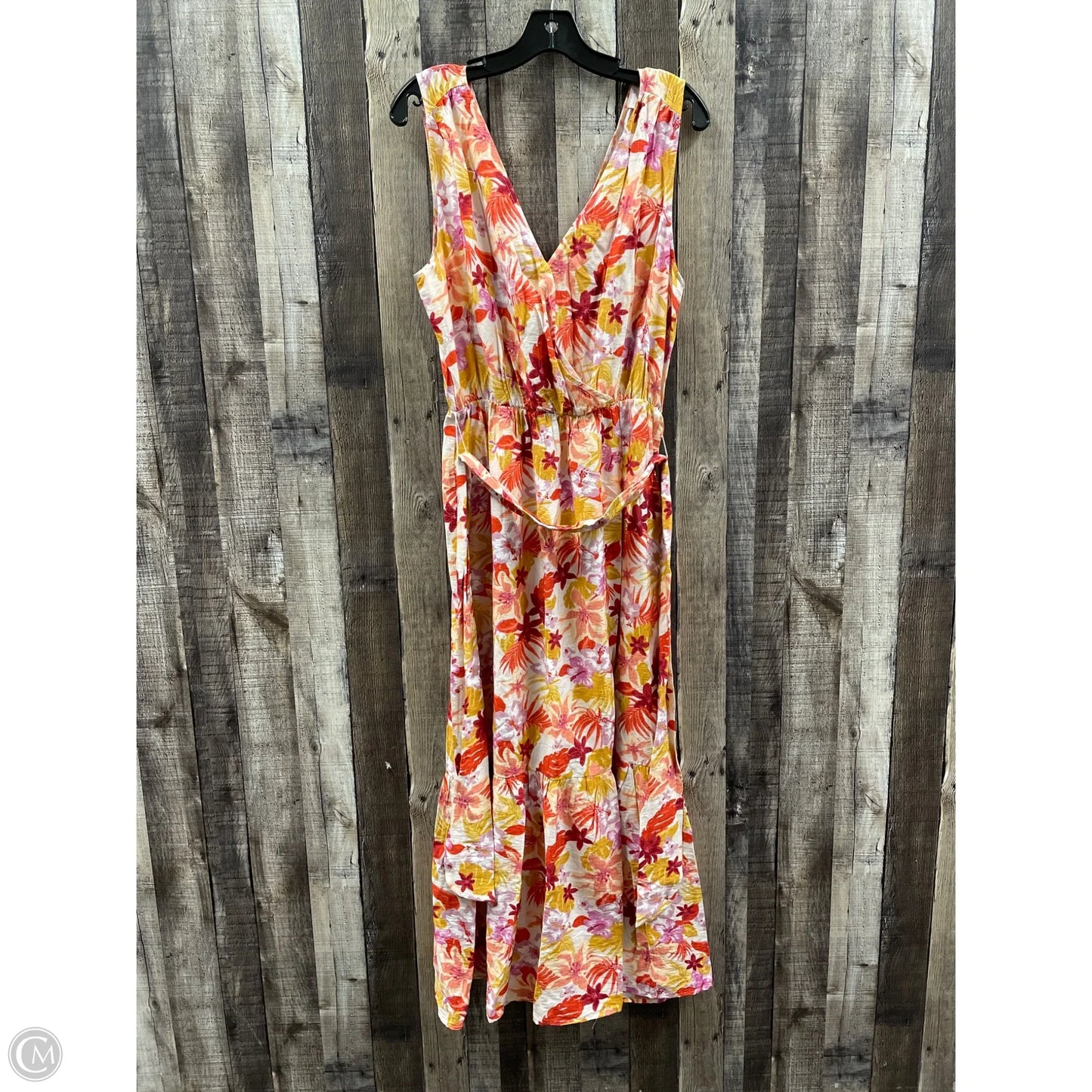 Dress Casual Short By Lush In Floral Print, Size: Xl