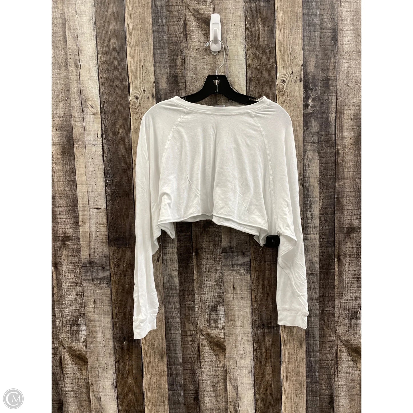 Top Long Sleeve Basic By Mono B In White, Size: S