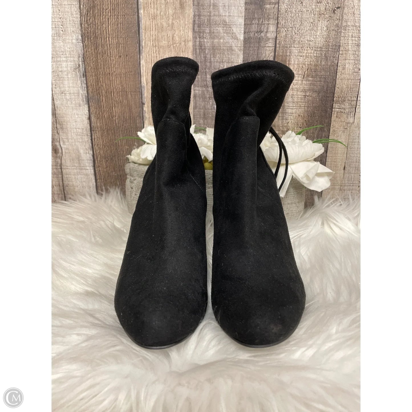 Boots Ankle Heels By Charles David In Black, Size: 6.5