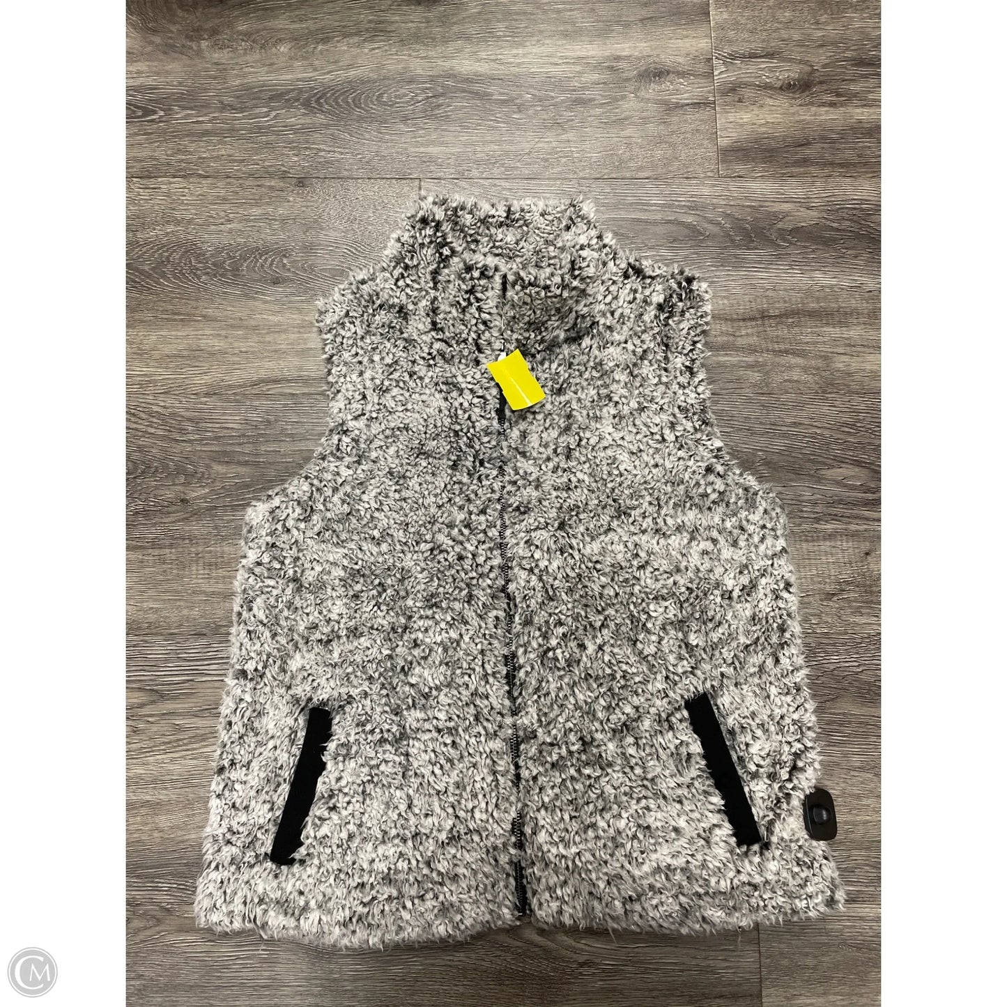 Vest Faux Fur & Sherpa By West Bound In Grey, Size: Lp