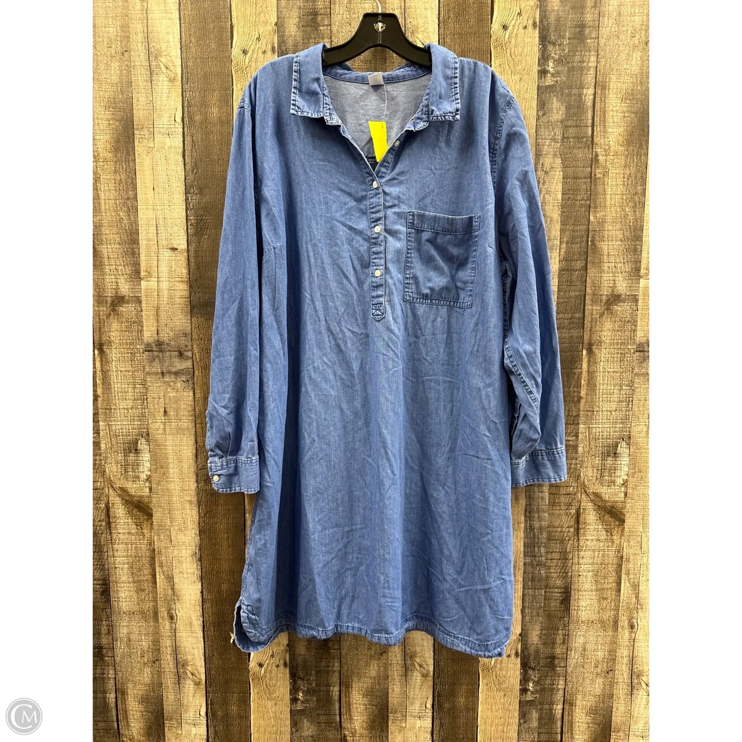 Dress Casual Short By Old Navy In Blue Denim, Size: Xxl