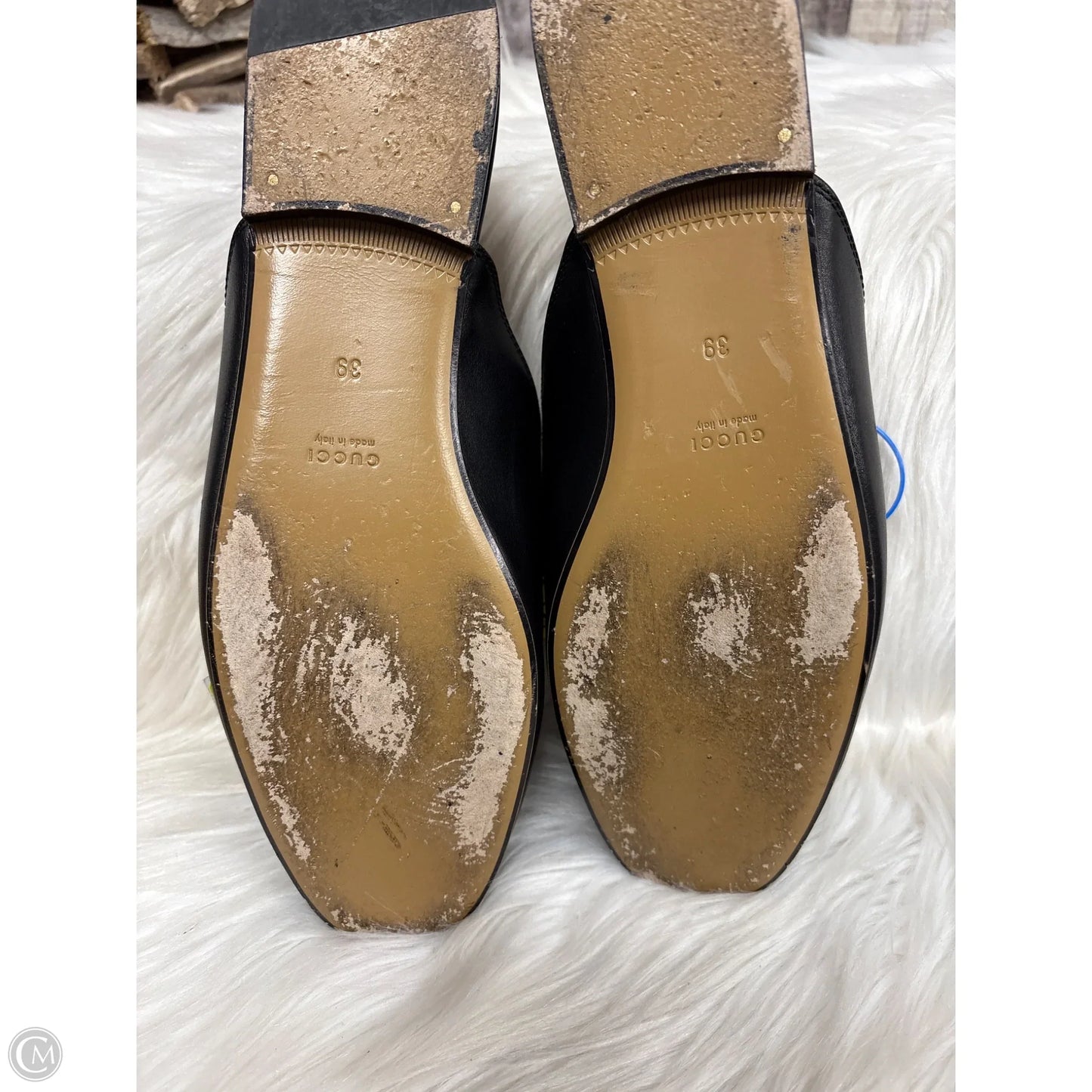 Shoes Luxury Designer By Gucci In Black, Size: 9