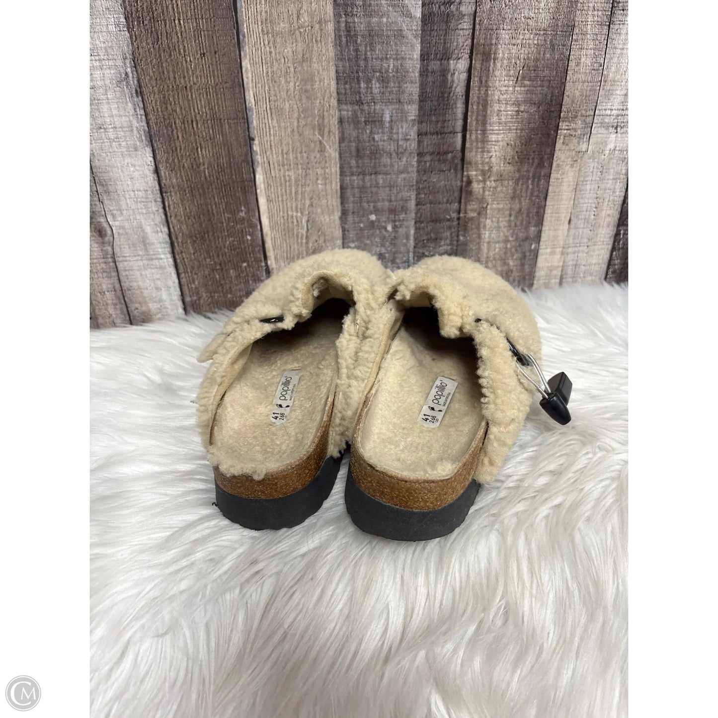 Shoes Heels Platform By Birkenstock In Cream, Size: 10