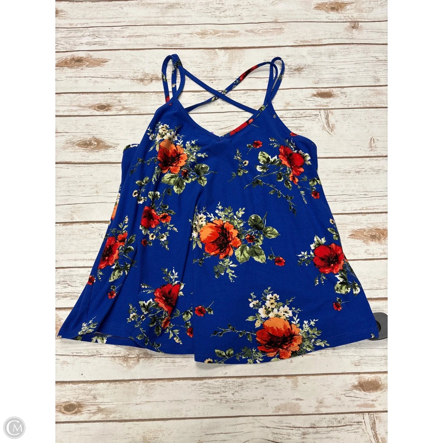 Top Sleeveless By Papermoon In Floral Print, Size: L