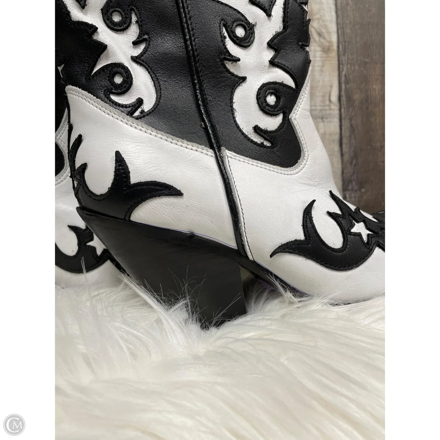 Boots Western By Dingo In Black & White, Size: 10