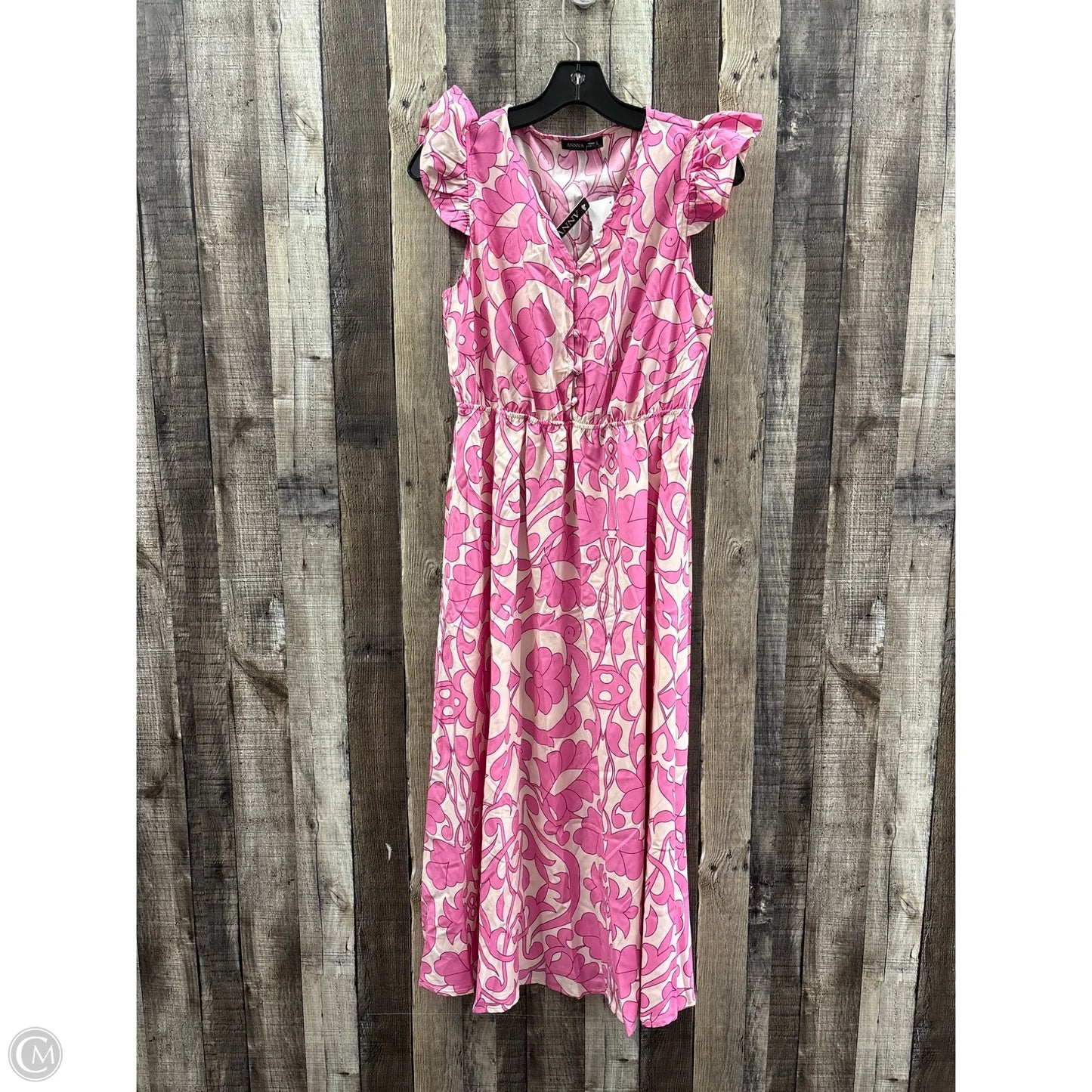 Dress Casual Maxi By Cme In Pink, Size: L