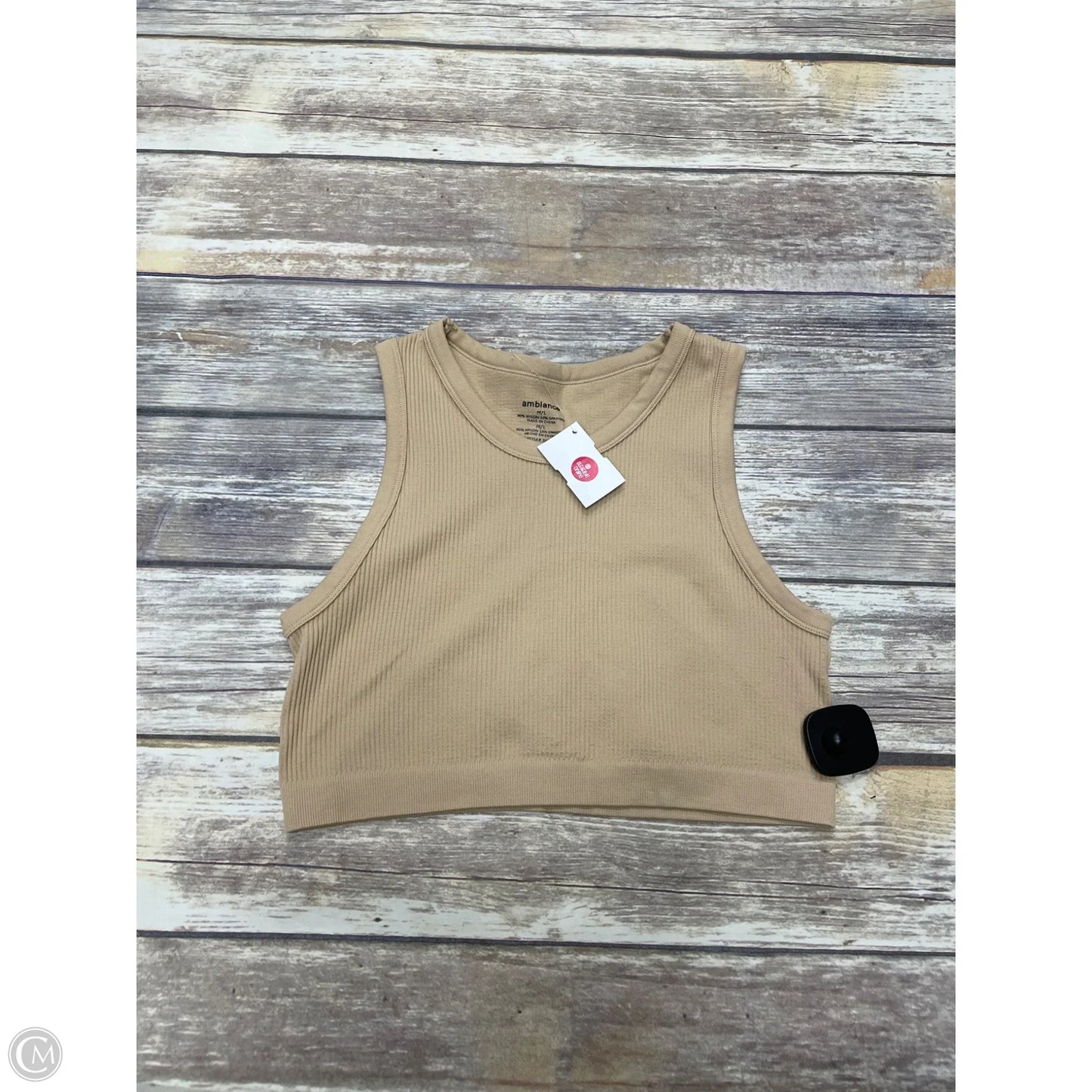 Top Cami By Ambiance Apparel In Tan, Size: M