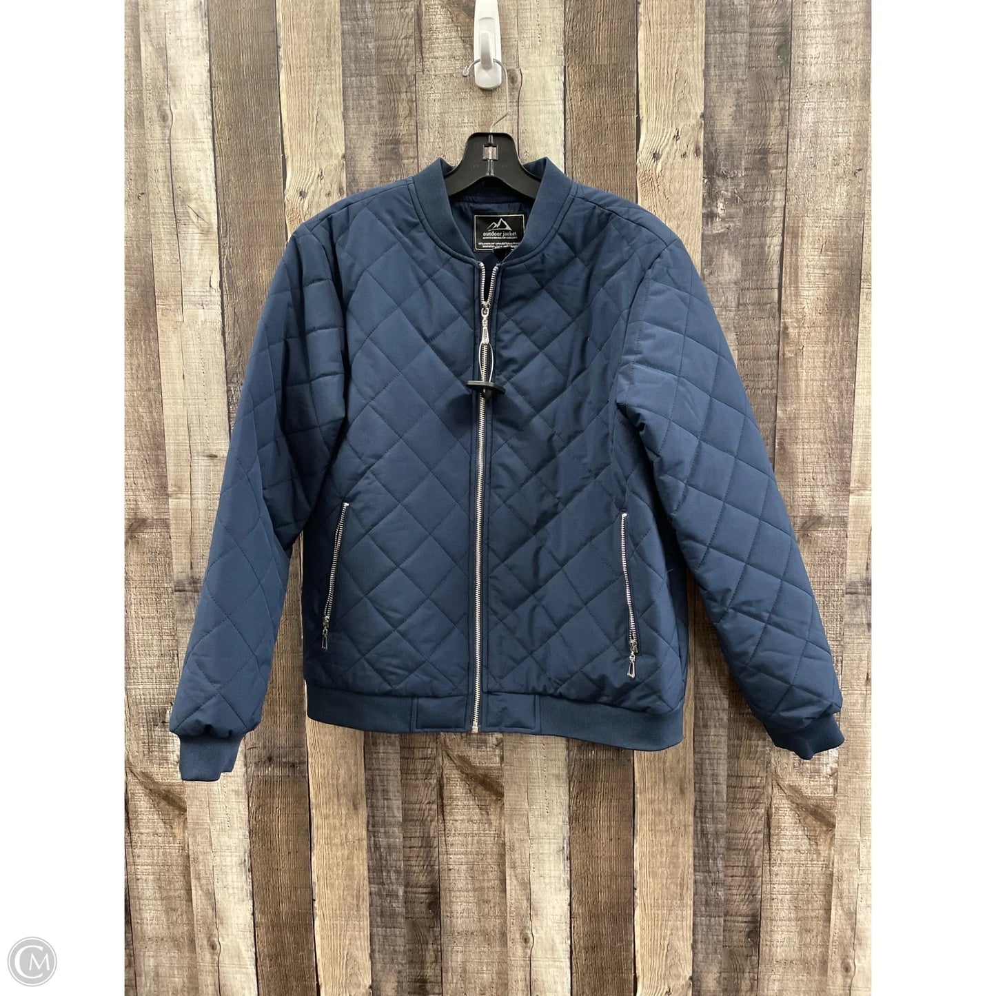 Jacket Puffer & Quilted By Cme In Navy, Size: M
