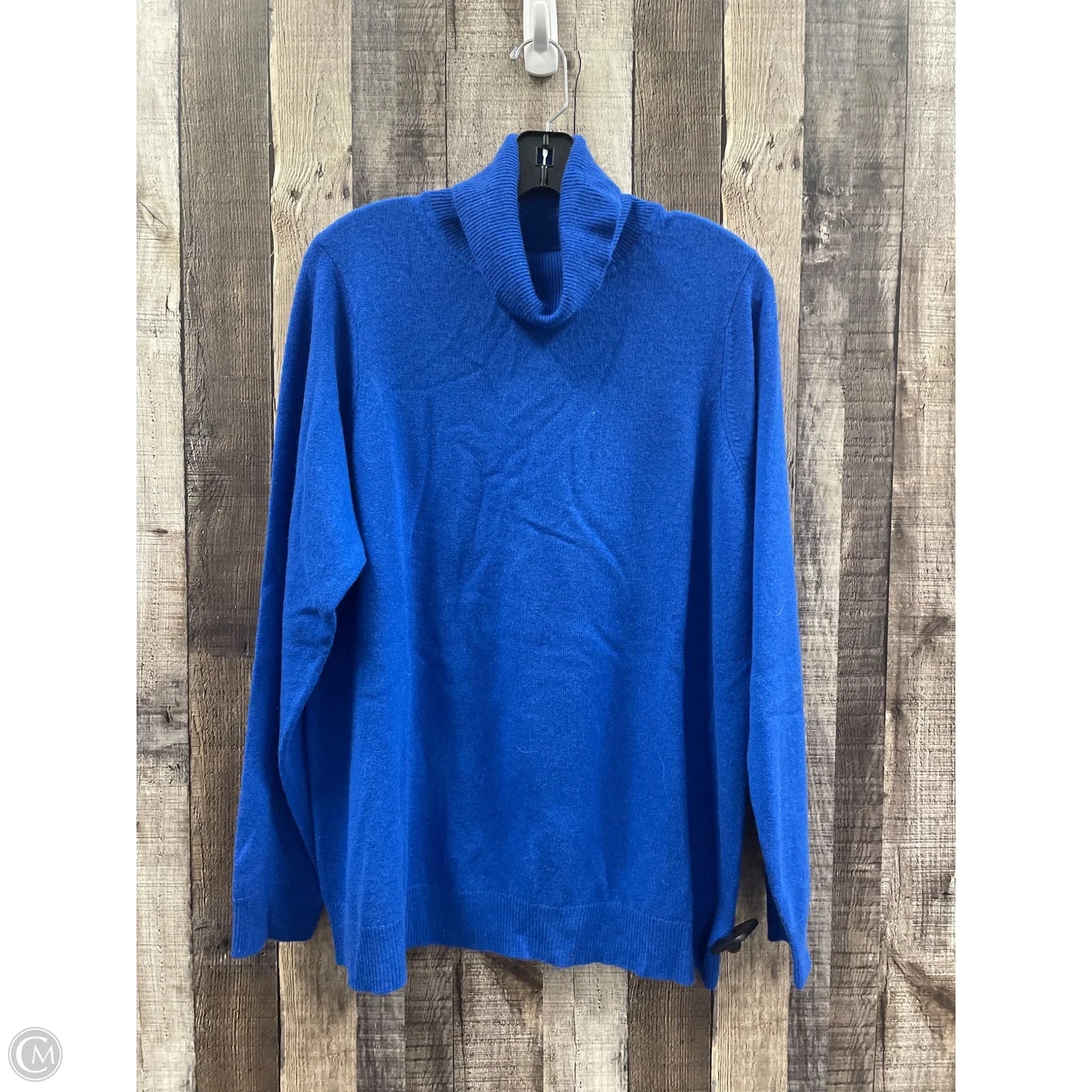 Sweater Cashmere By Charter Club In Blue, Size: 2x