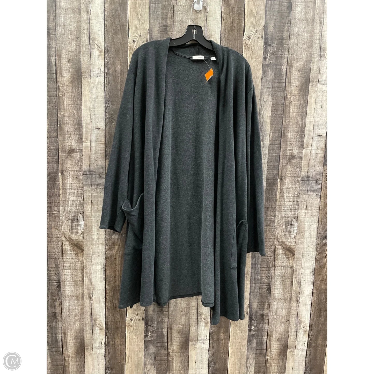 Cardigan By Pure Jill In Grey, Size: 2x