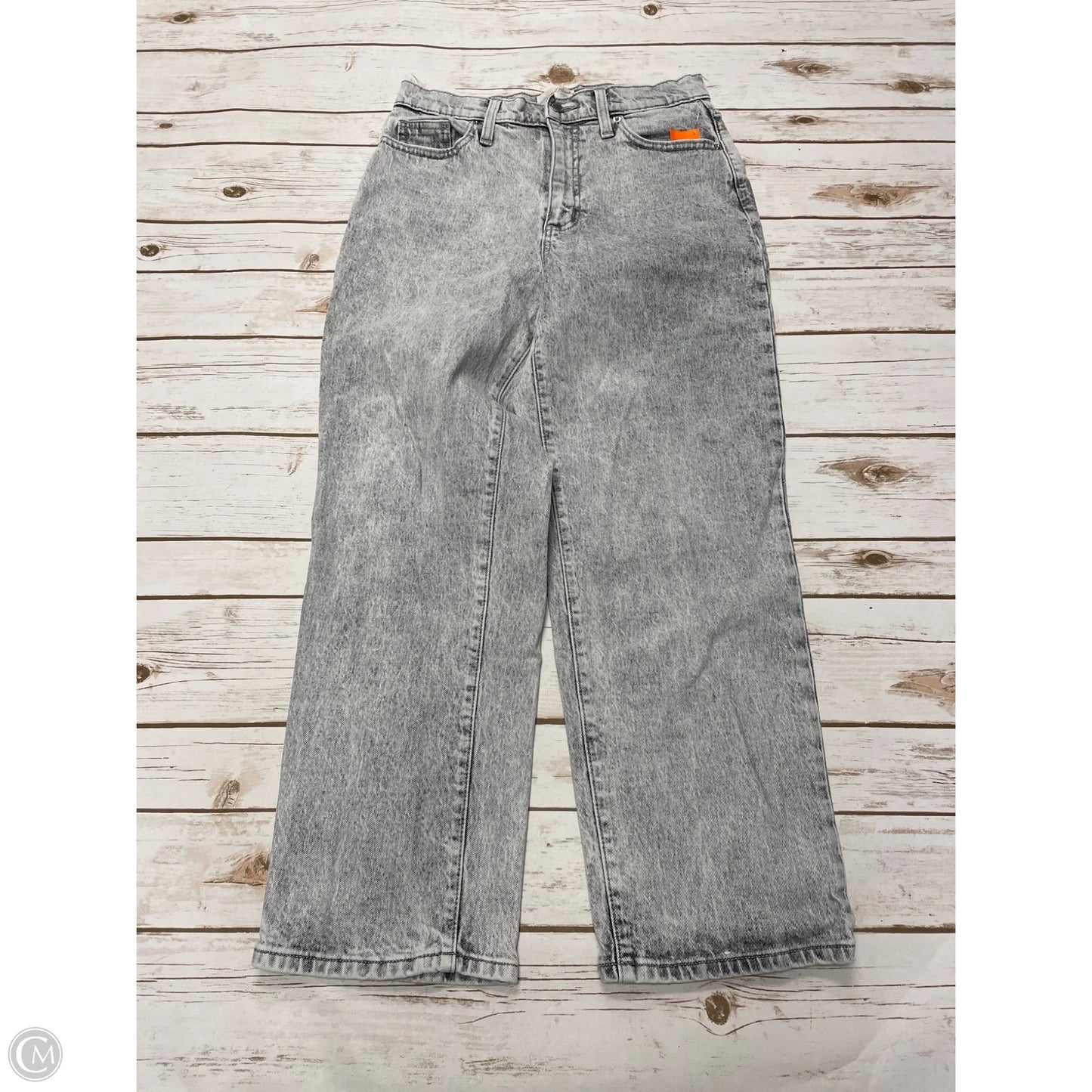 Jeans Straight By Universal Thread In Grey Denim, Size: 6