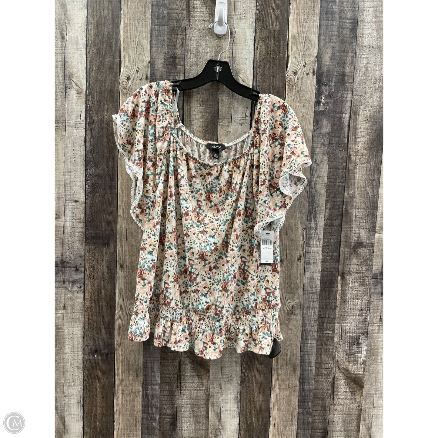 Top Short Sleeve By Alyx In Multi-colored, Size: M