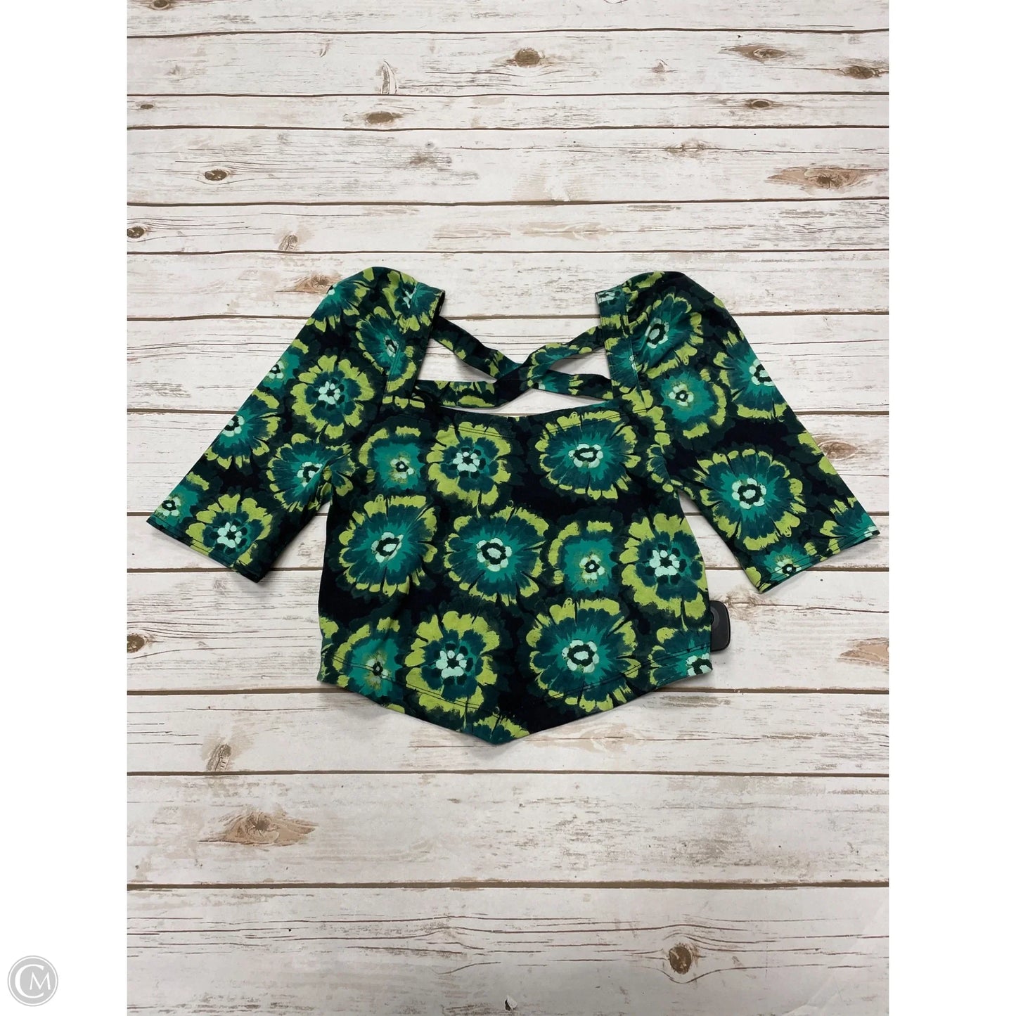 Top Short Sleeve By Free People In Green, Size: M