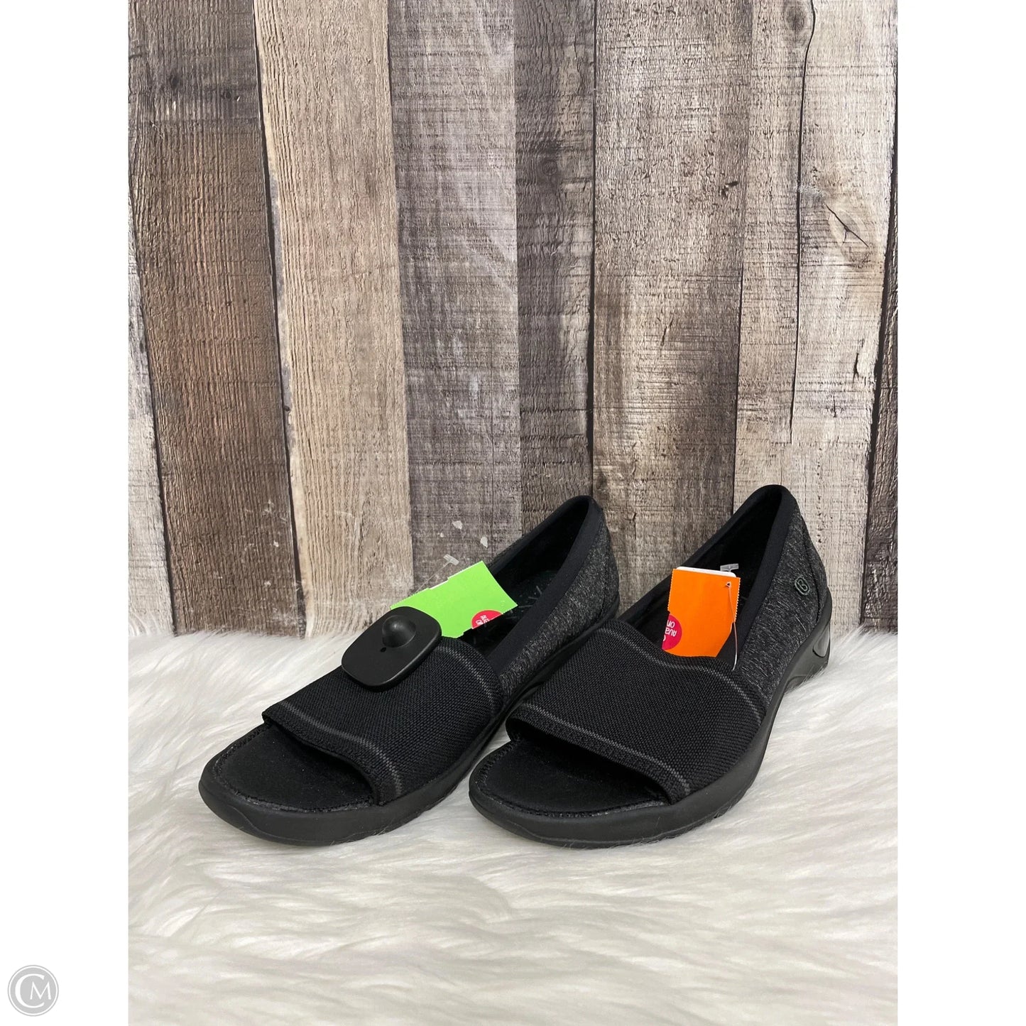 Shoes Heels Wedge By Bzees In Black, Size: 9