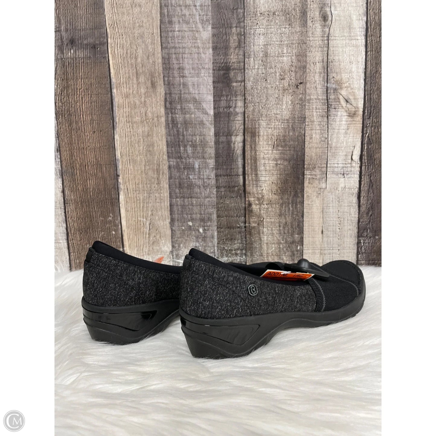 Shoes Heels Wedge By Bzees In Black, Size: 9