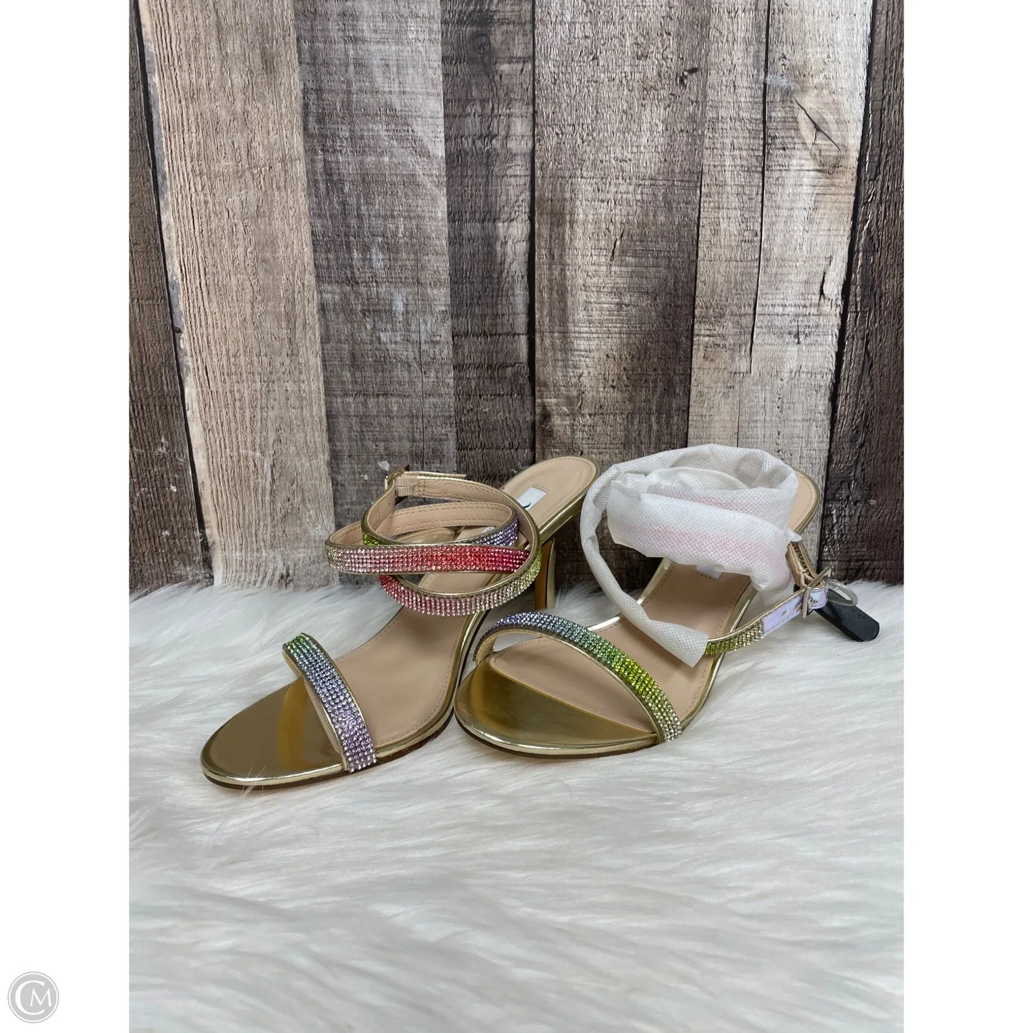 Sandals Heels Stiletto By Nina In Multi-colored, Size: 9