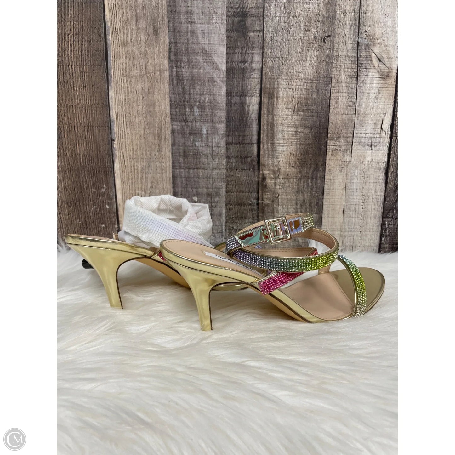 Sandals Heels Stiletto By Nina In Multi-colored, Size: 9