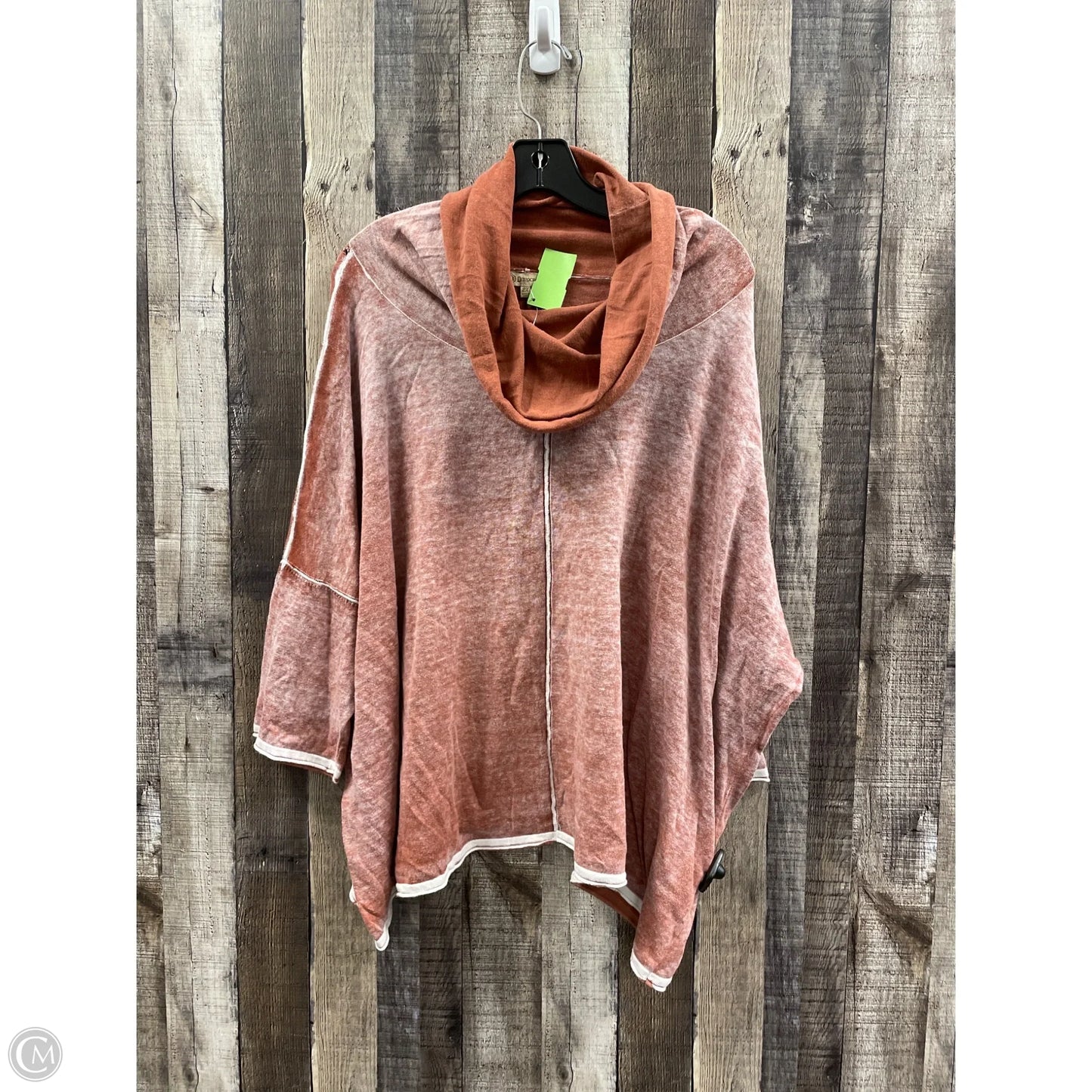Top Long Sleeve By Democracy In Orange, Size: 2x