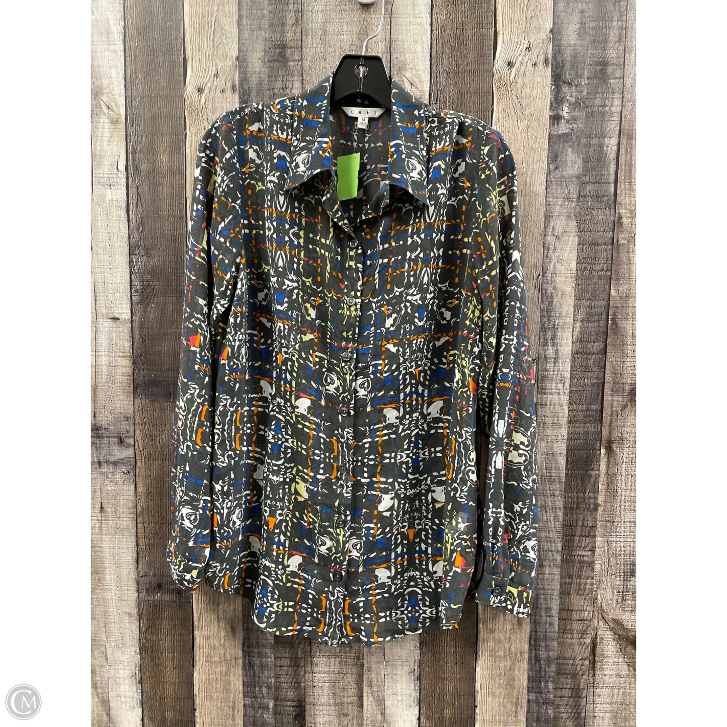 Top Long Sleeve By Cabi In Multi-colored, Size: M